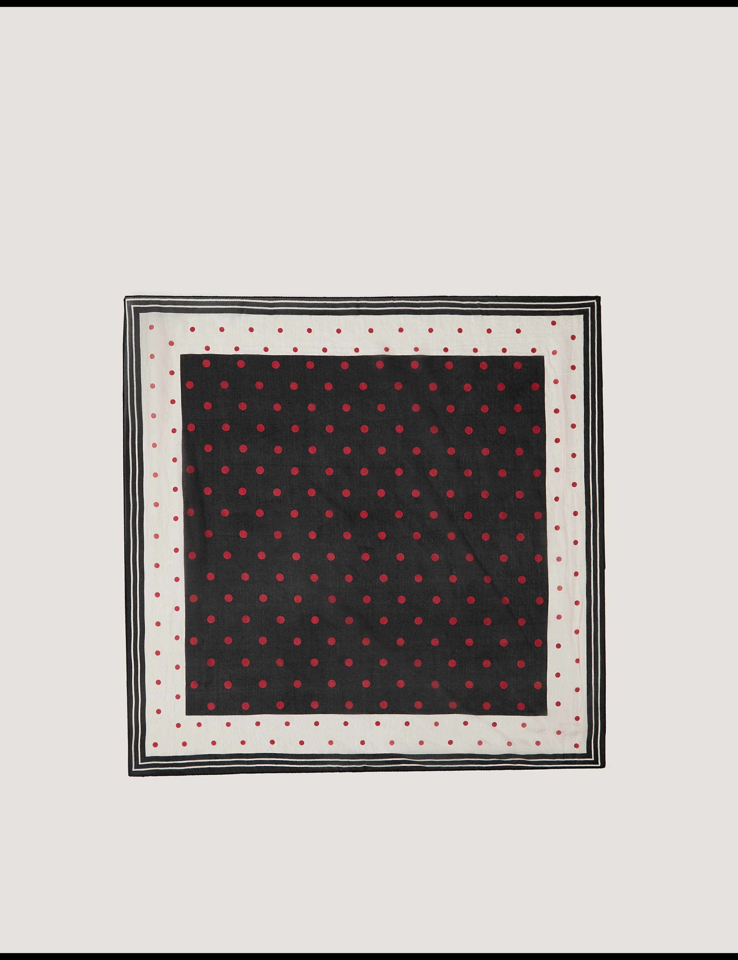Pure Silk Spot Square Scarf 1 of 2
