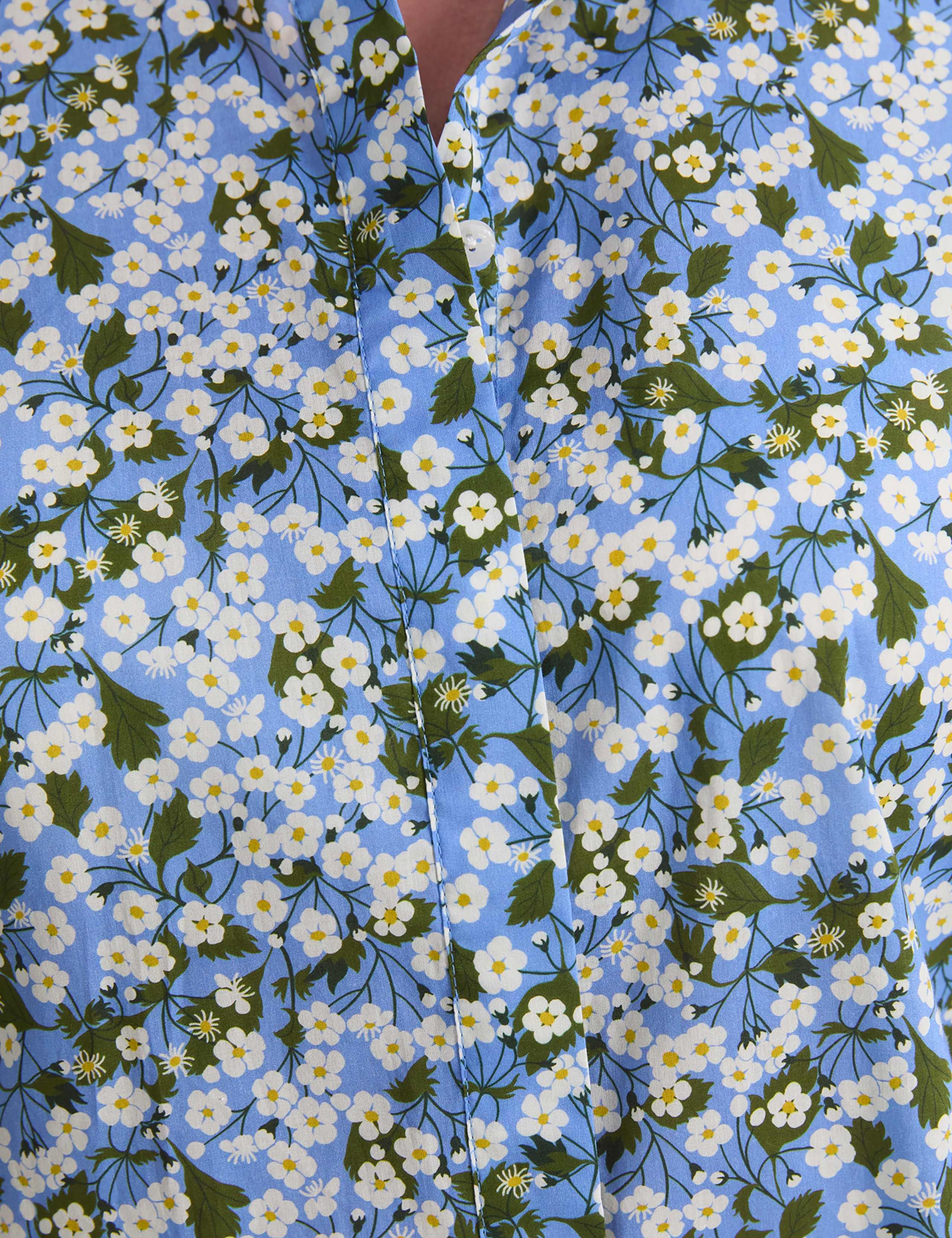 Pure Cotton Floral Collared Shirt 7 of 7