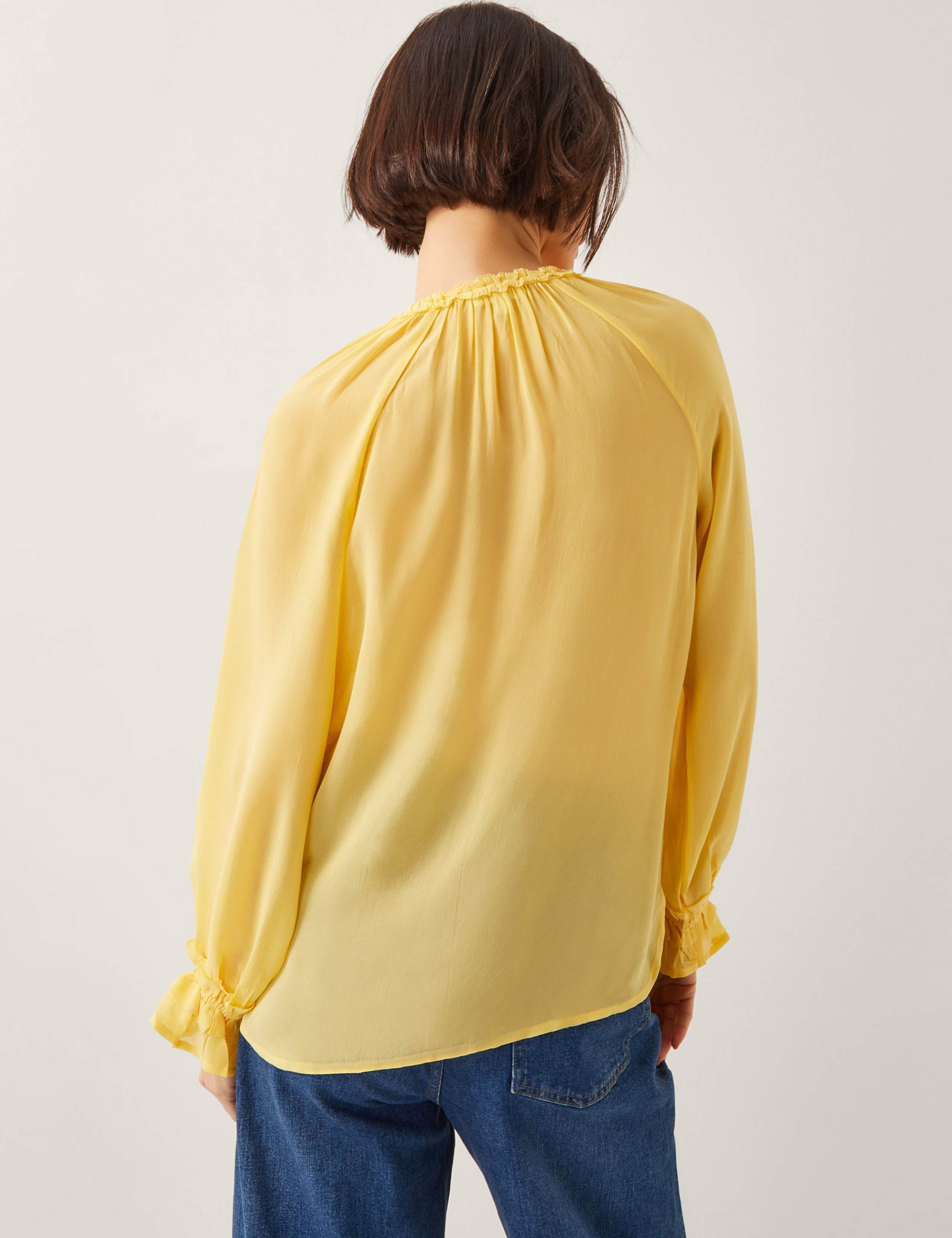 V-Neck Frill Detail Blouse 4 of 4