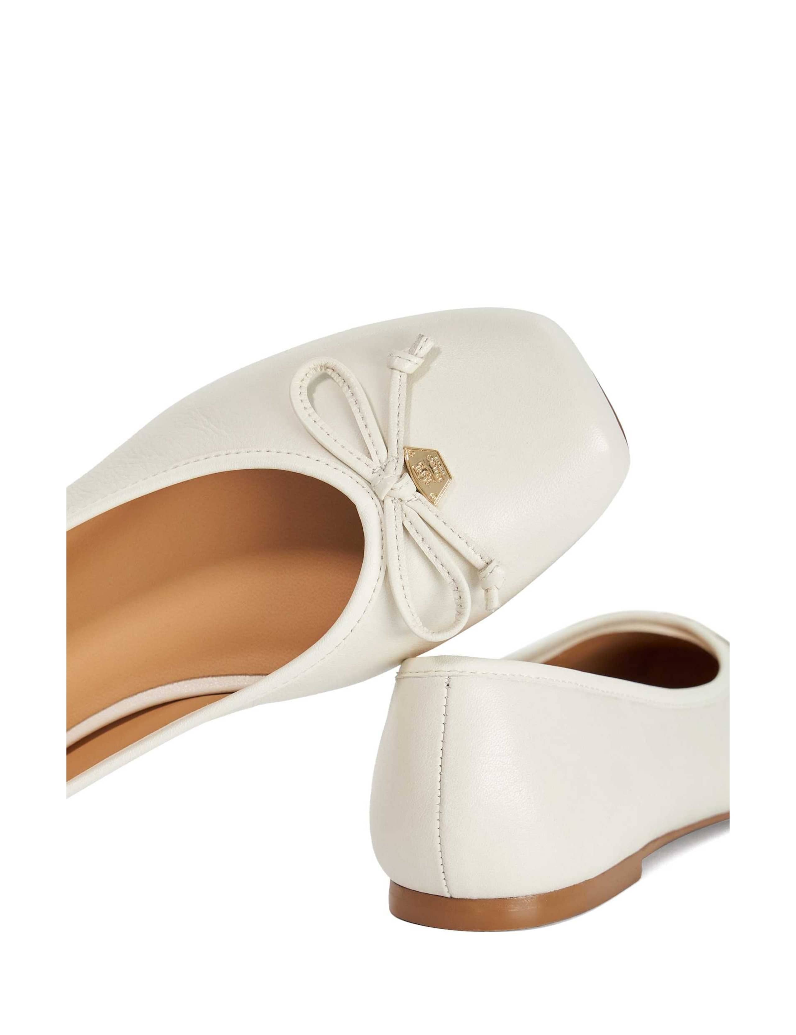 Leather Square Toe Ballet Pumps 3 of 5