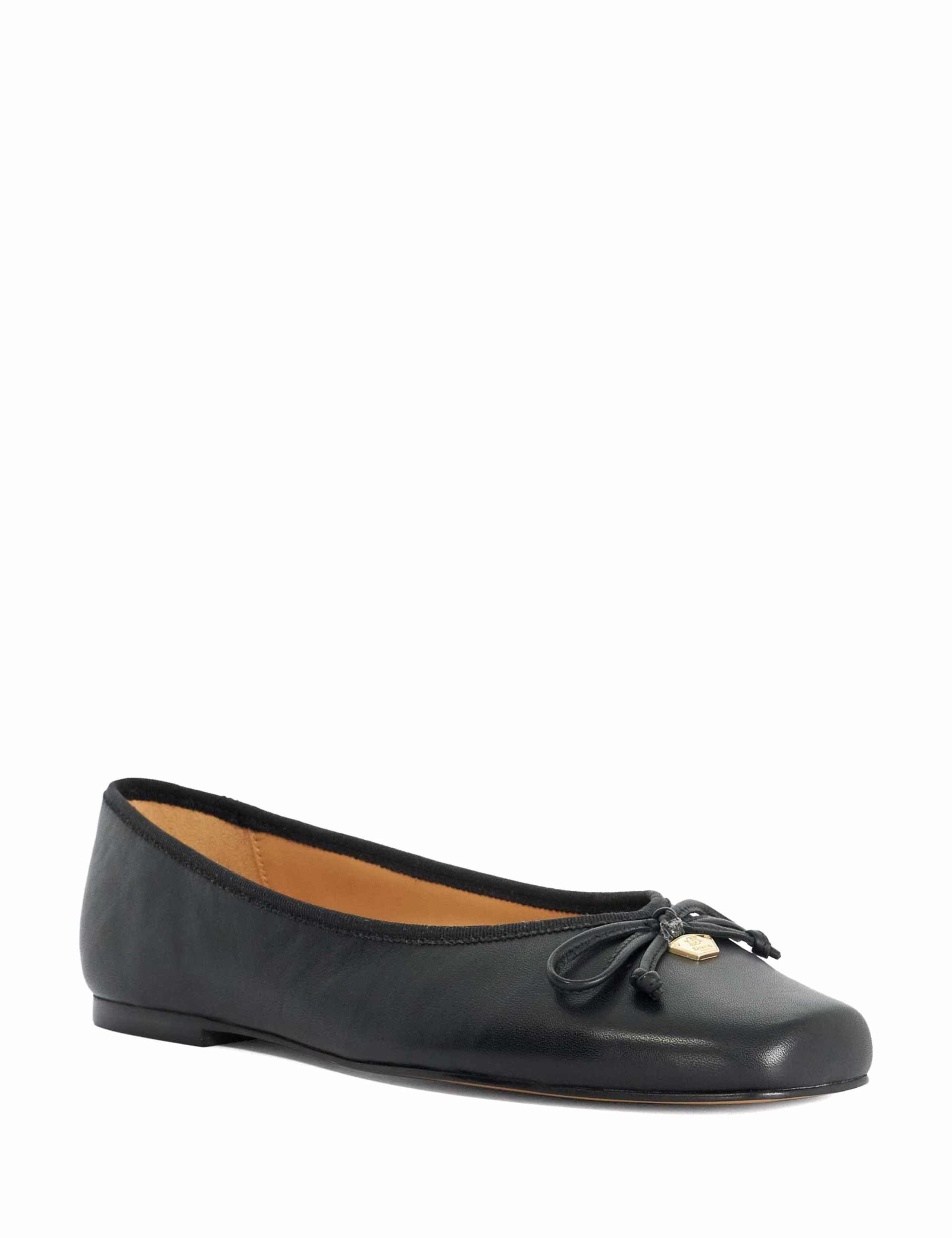 Leather Square Toe Ballet Pumps 2 of 6