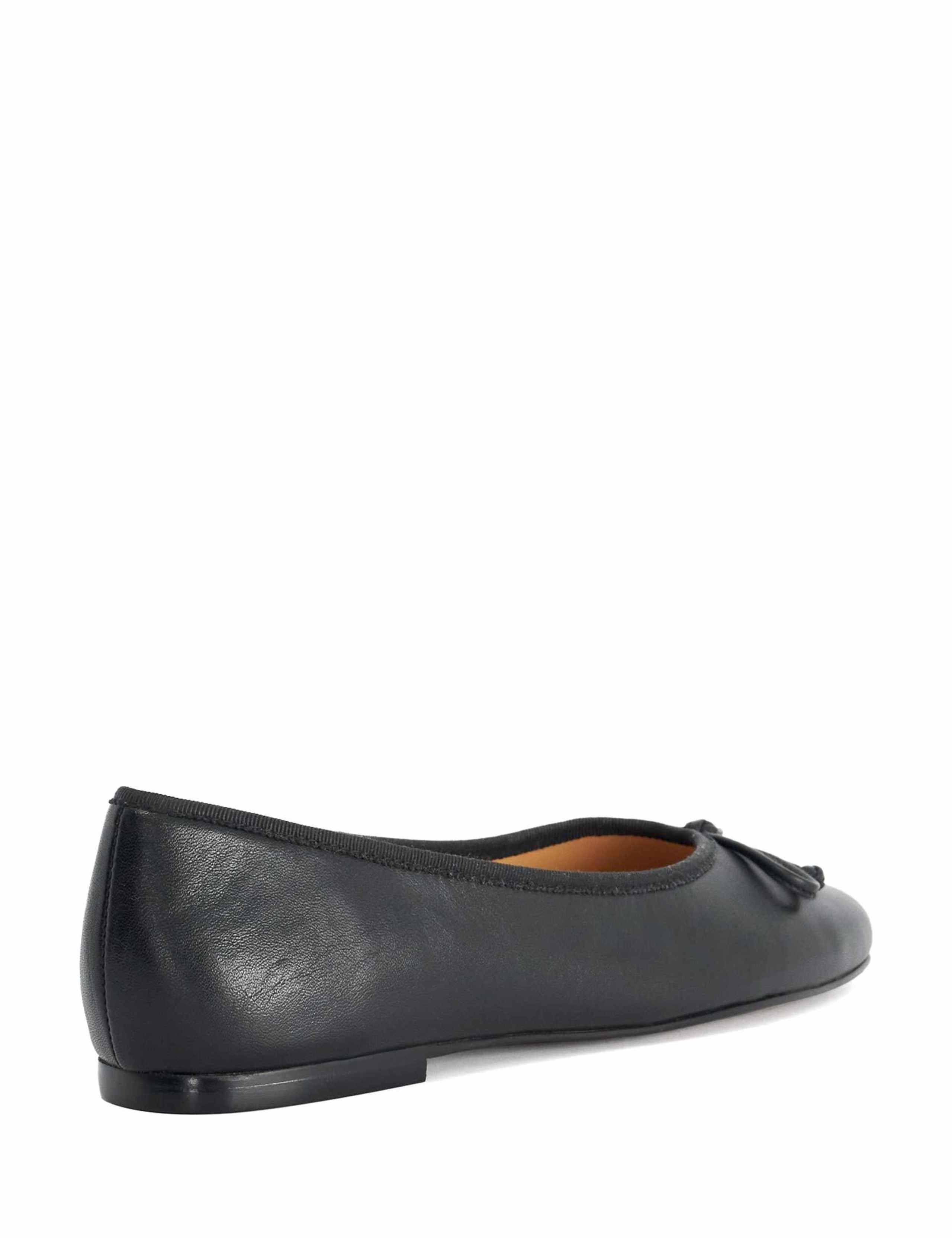 Leather Square Toe Ballet Pumps 5 of 6