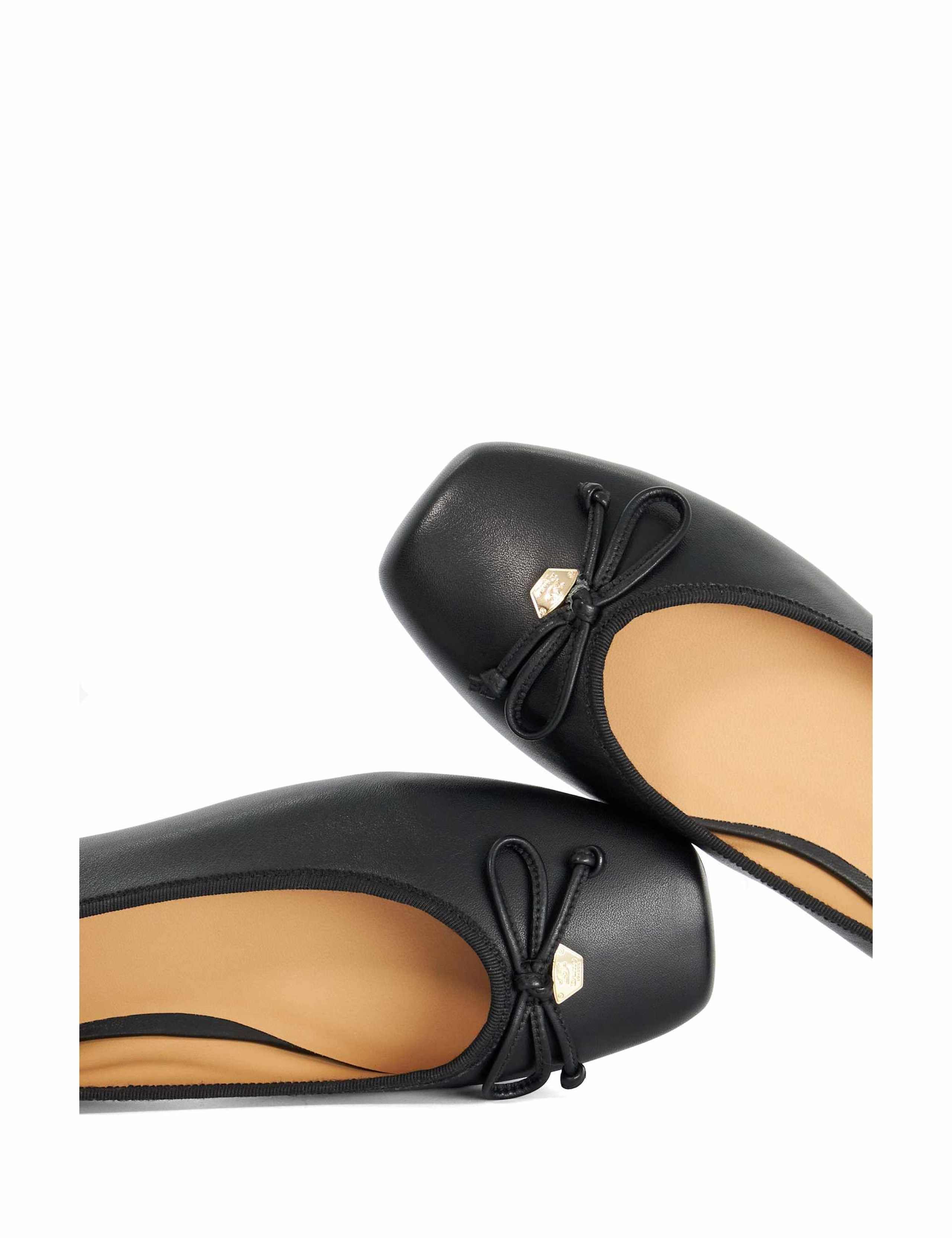 Leather Square Toe Ballet Pumps 6 of 6