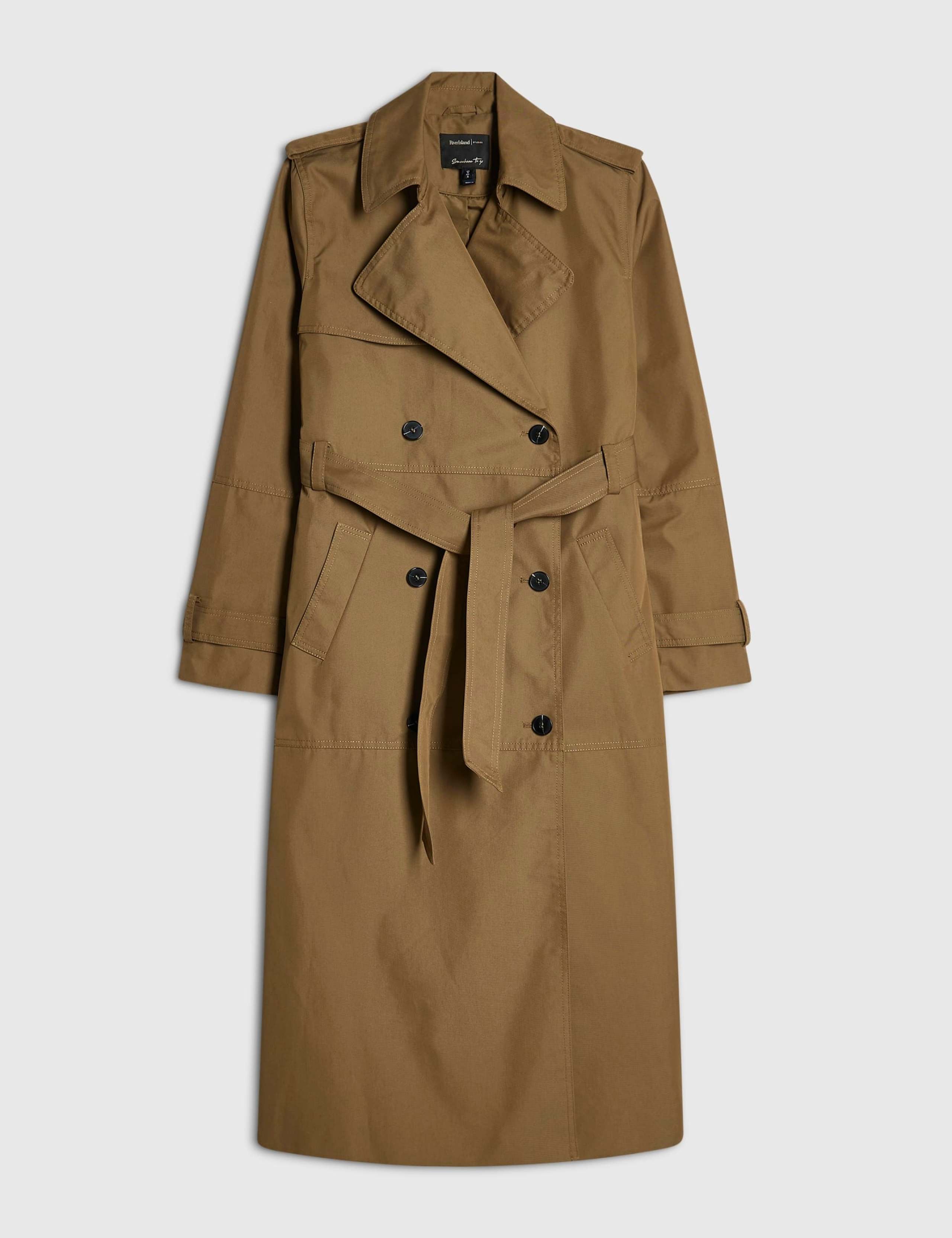 Cotton Rich High Neck Trench Coat 2 of 3