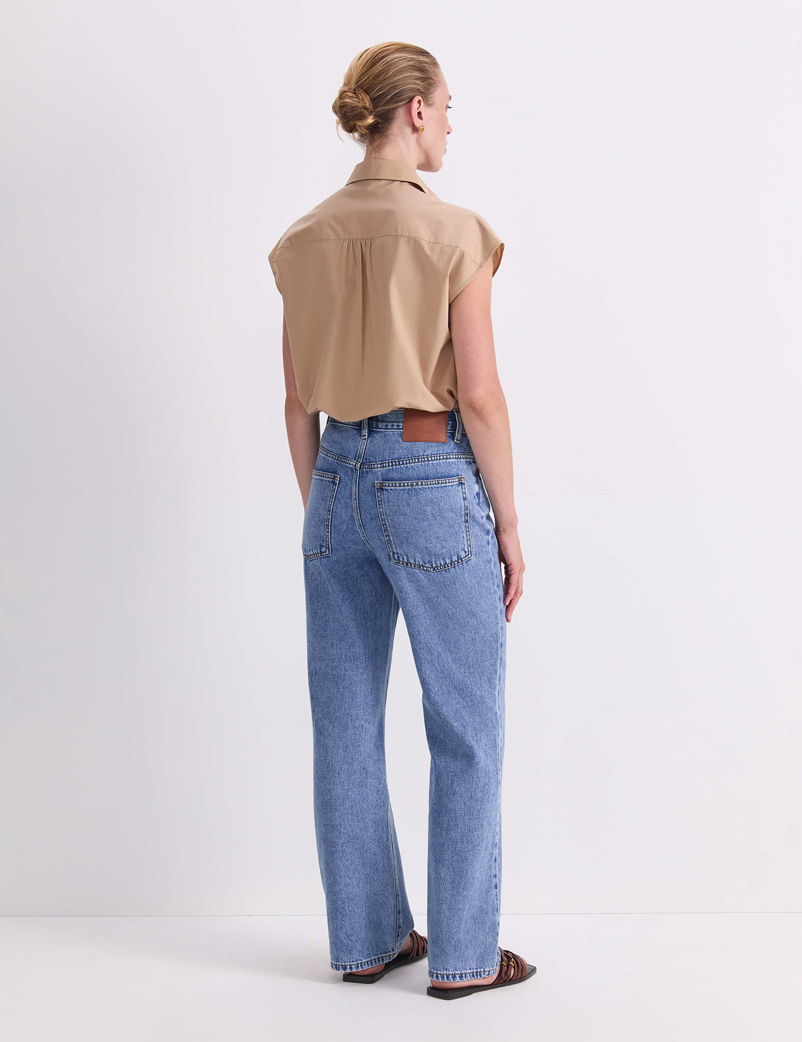 High Waisted Straight Leg Jeans 5 of 6