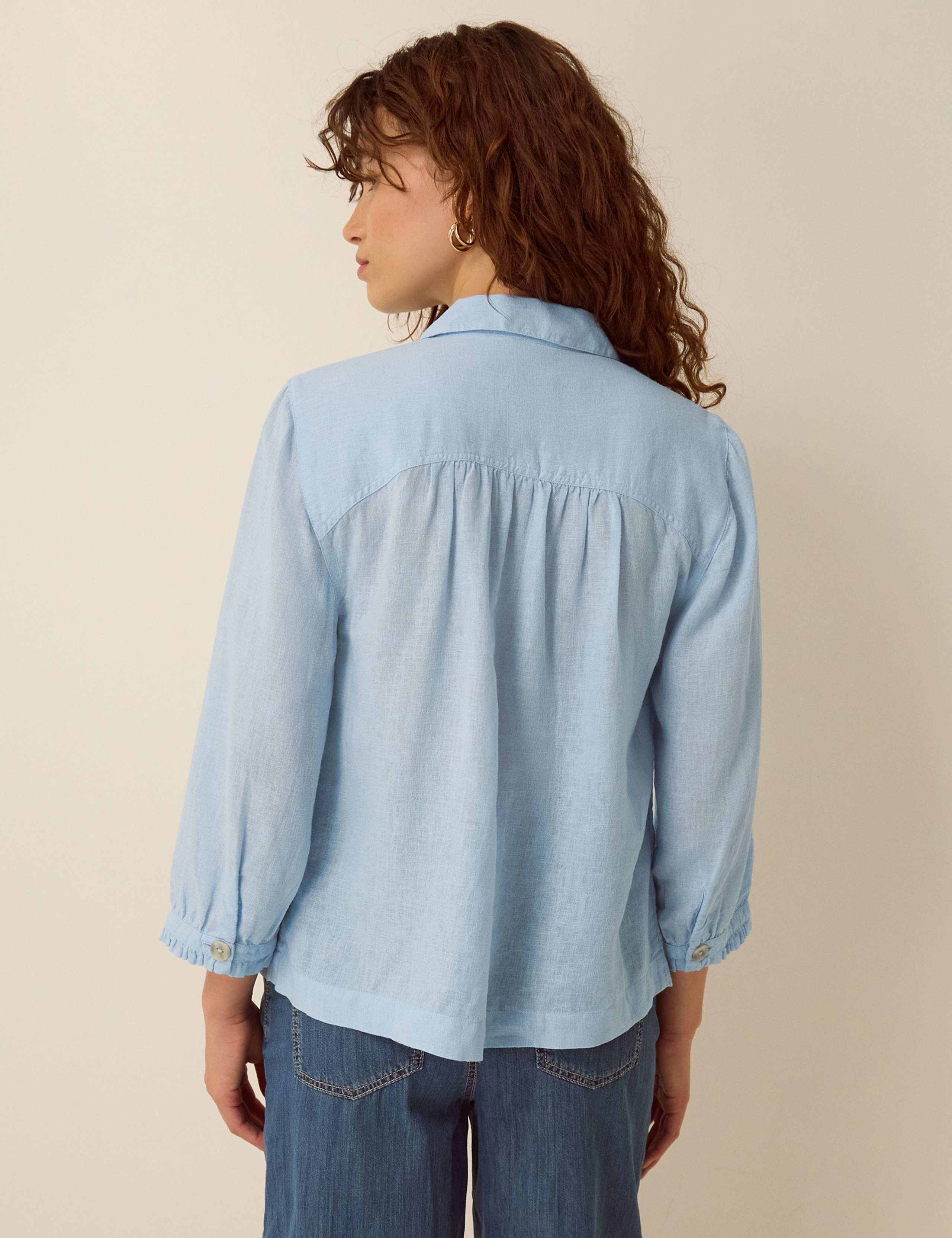 Linen Blend Collared Shirt 2 of 4