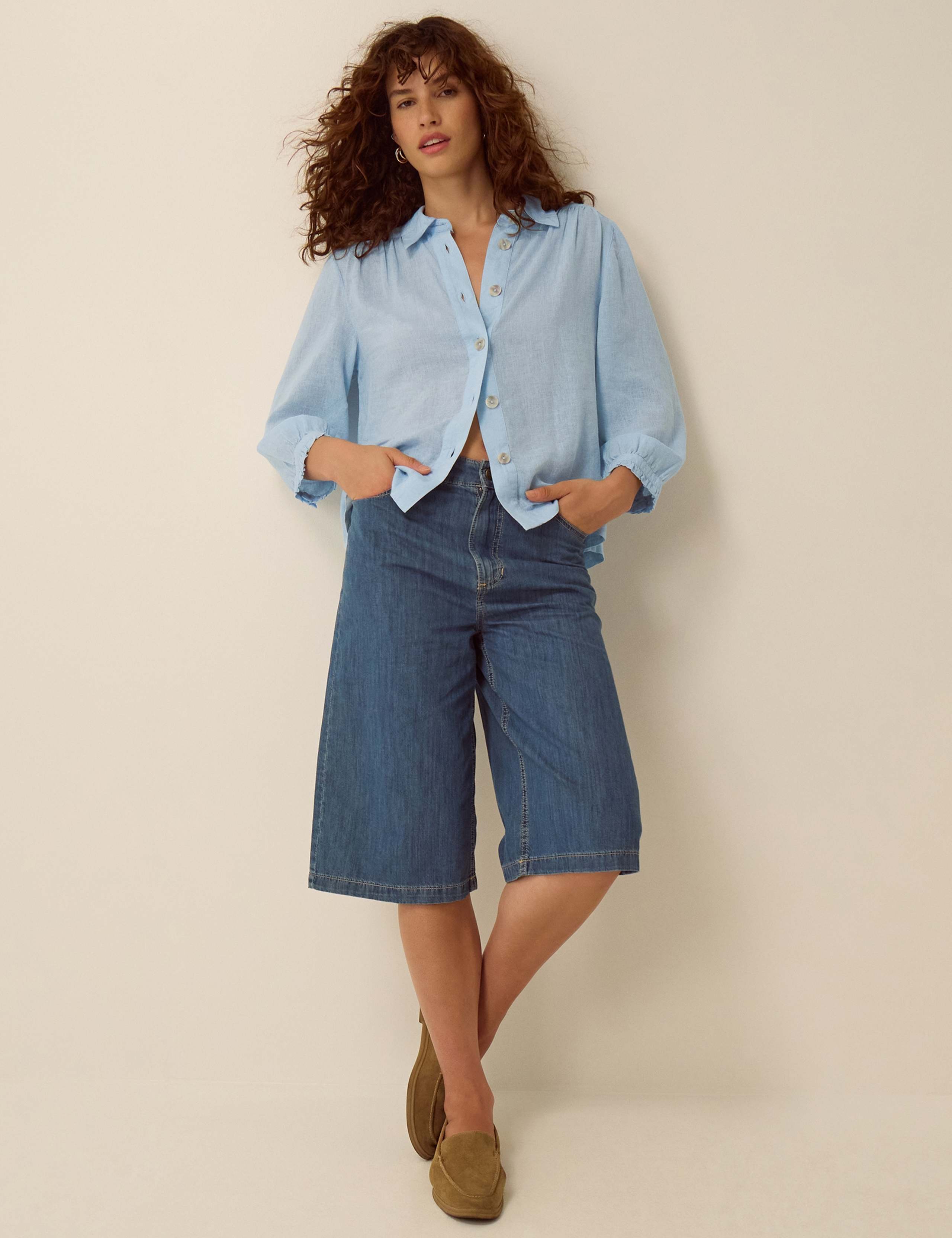 Linen Blend Collared Shirt 3 of 4
