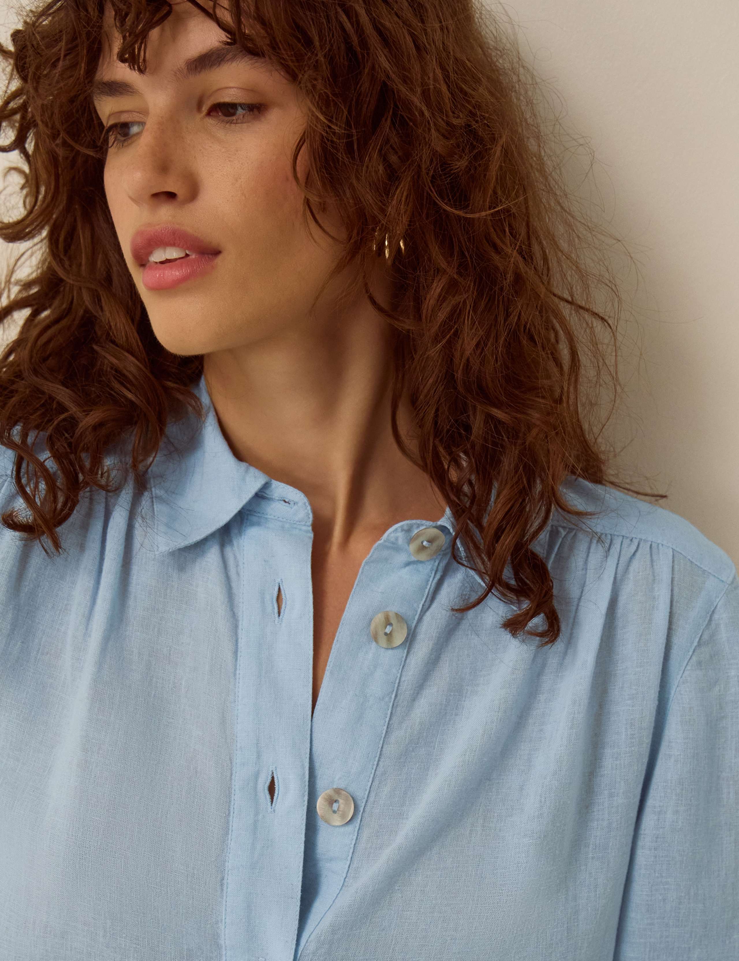 Linen Blend Collared Shirt 4 of 4