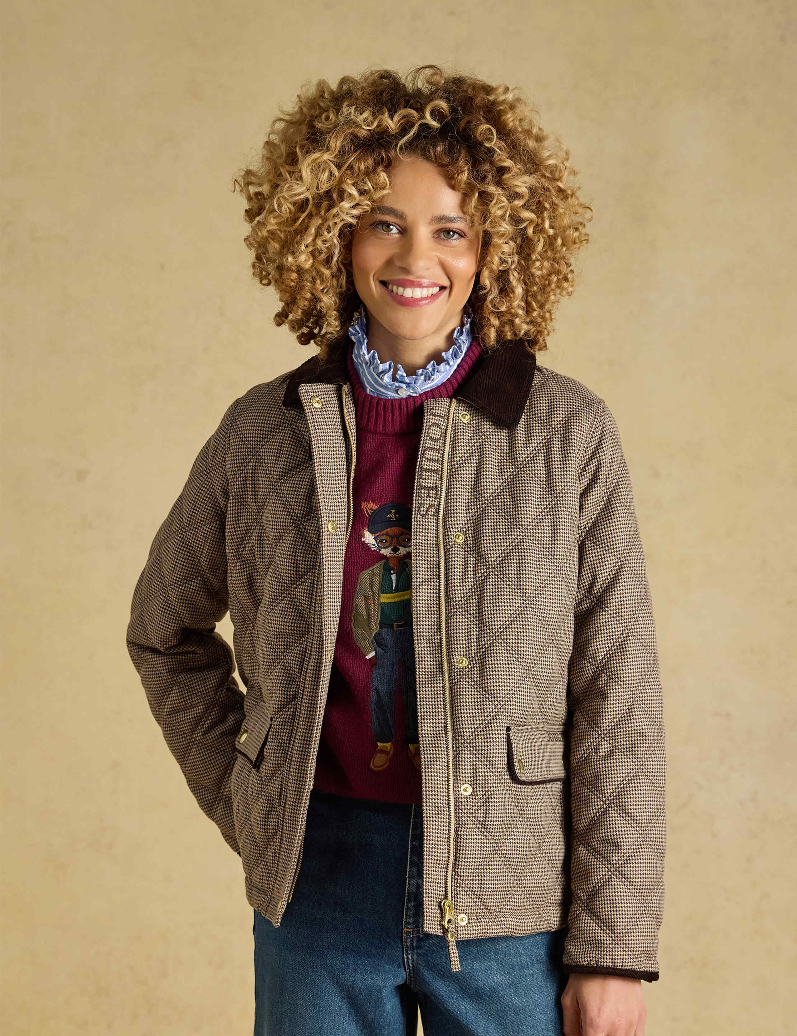 Checked Quilted Jacket 3 of 13