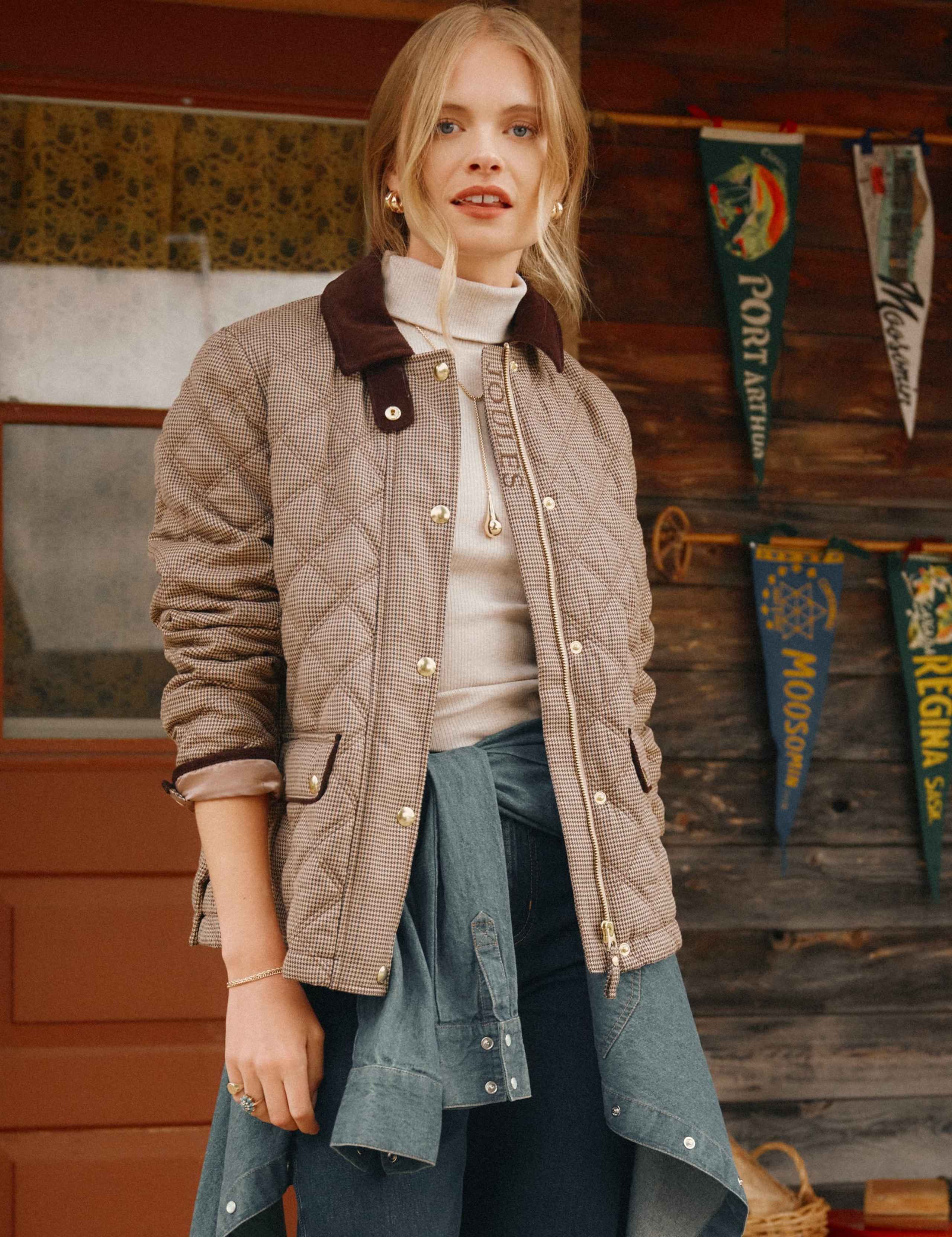 Checked Quilted Jacket 7 of 13