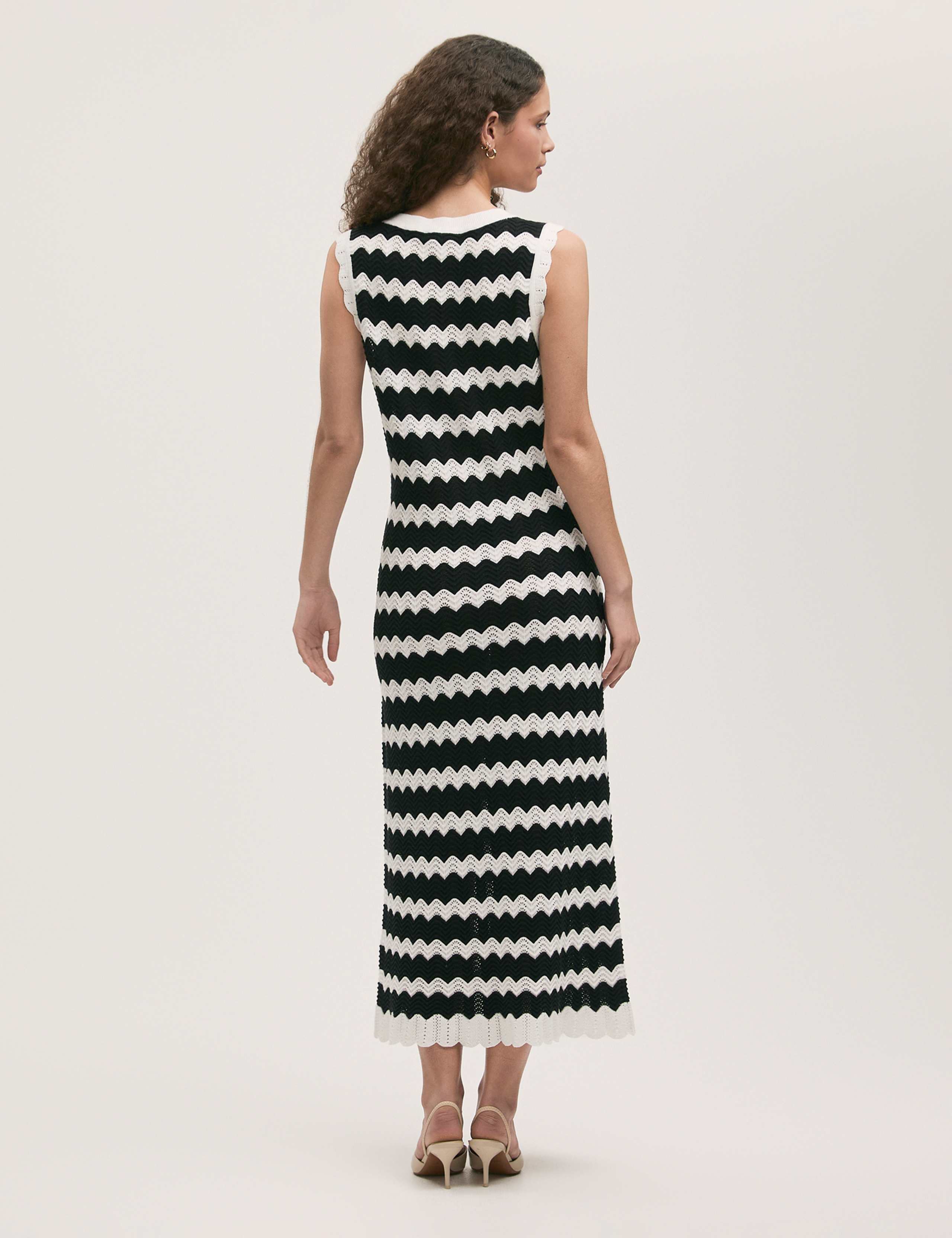 Pure Cotton Knitted Striped Beach Dress 2 of 4