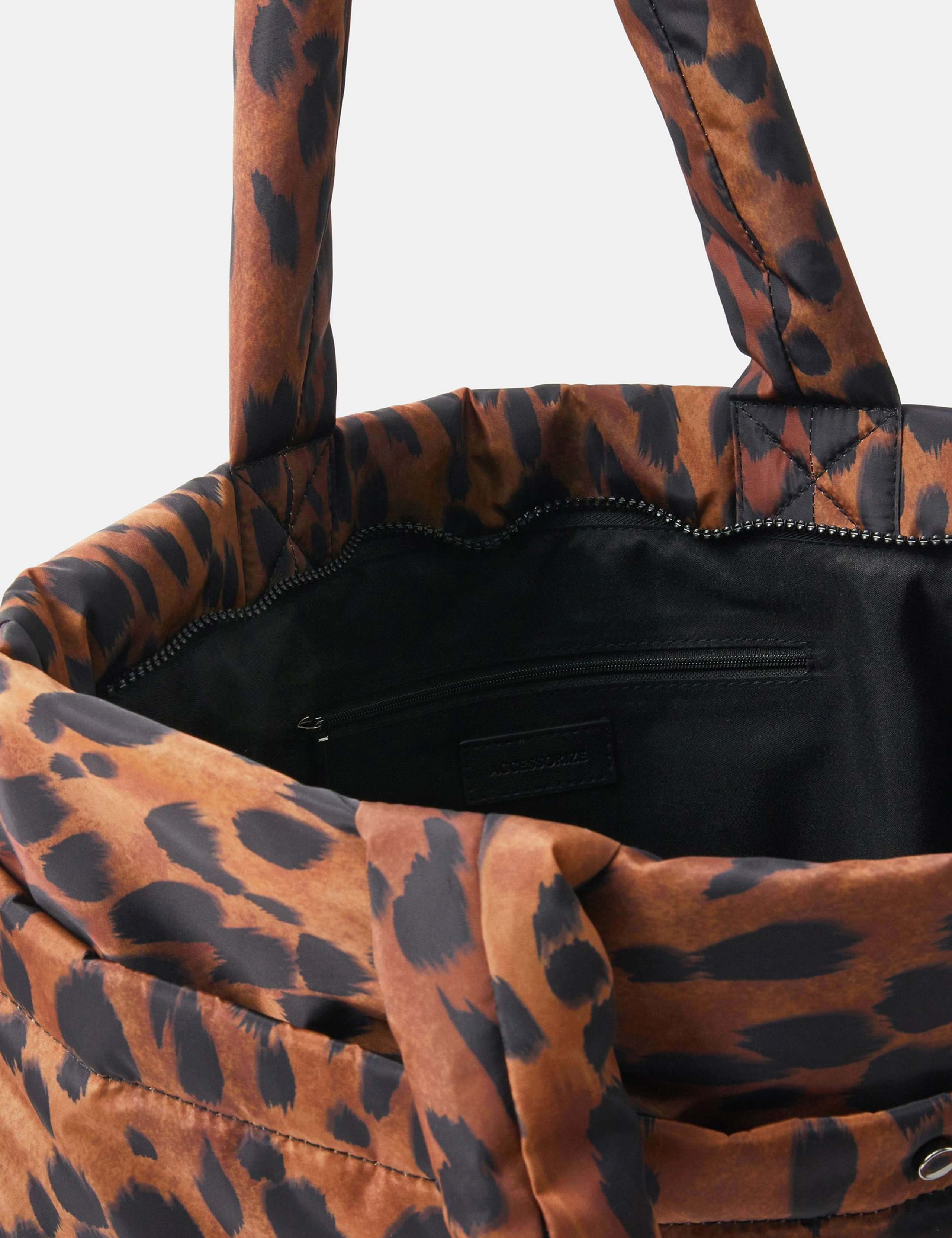 Nylon Animal Print Shopper Bag 4 of 5