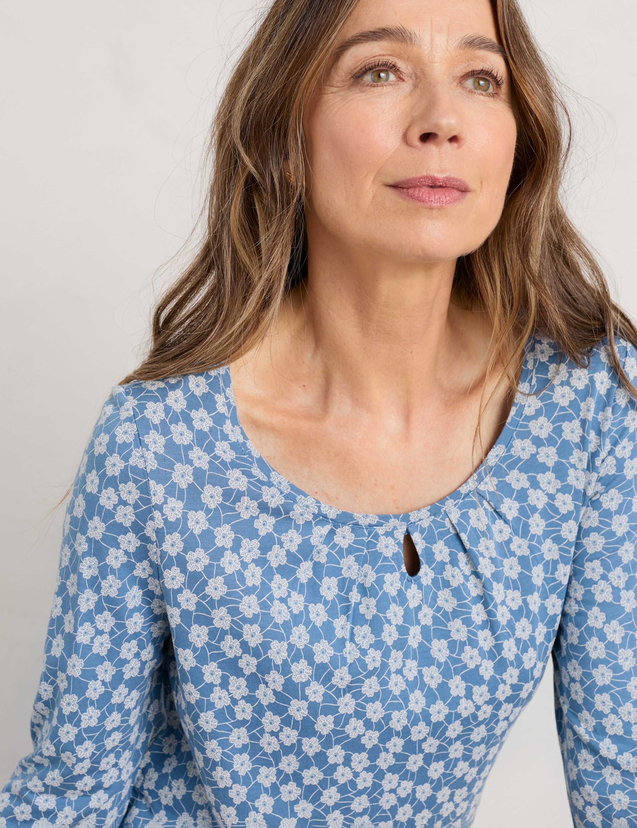 Cotton Blend Floral Top 3 of 4