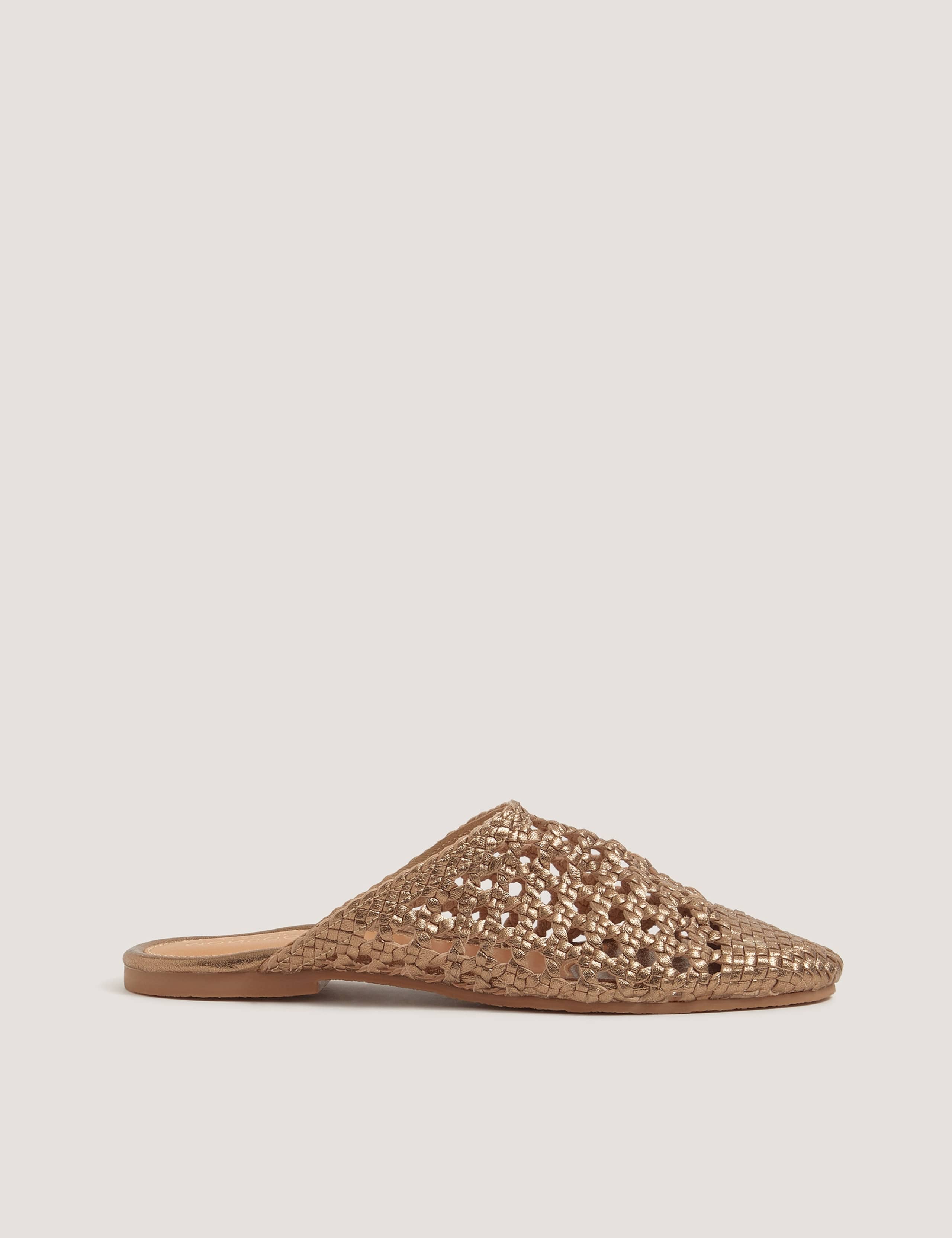 Leather Braided Mules 1 of 3