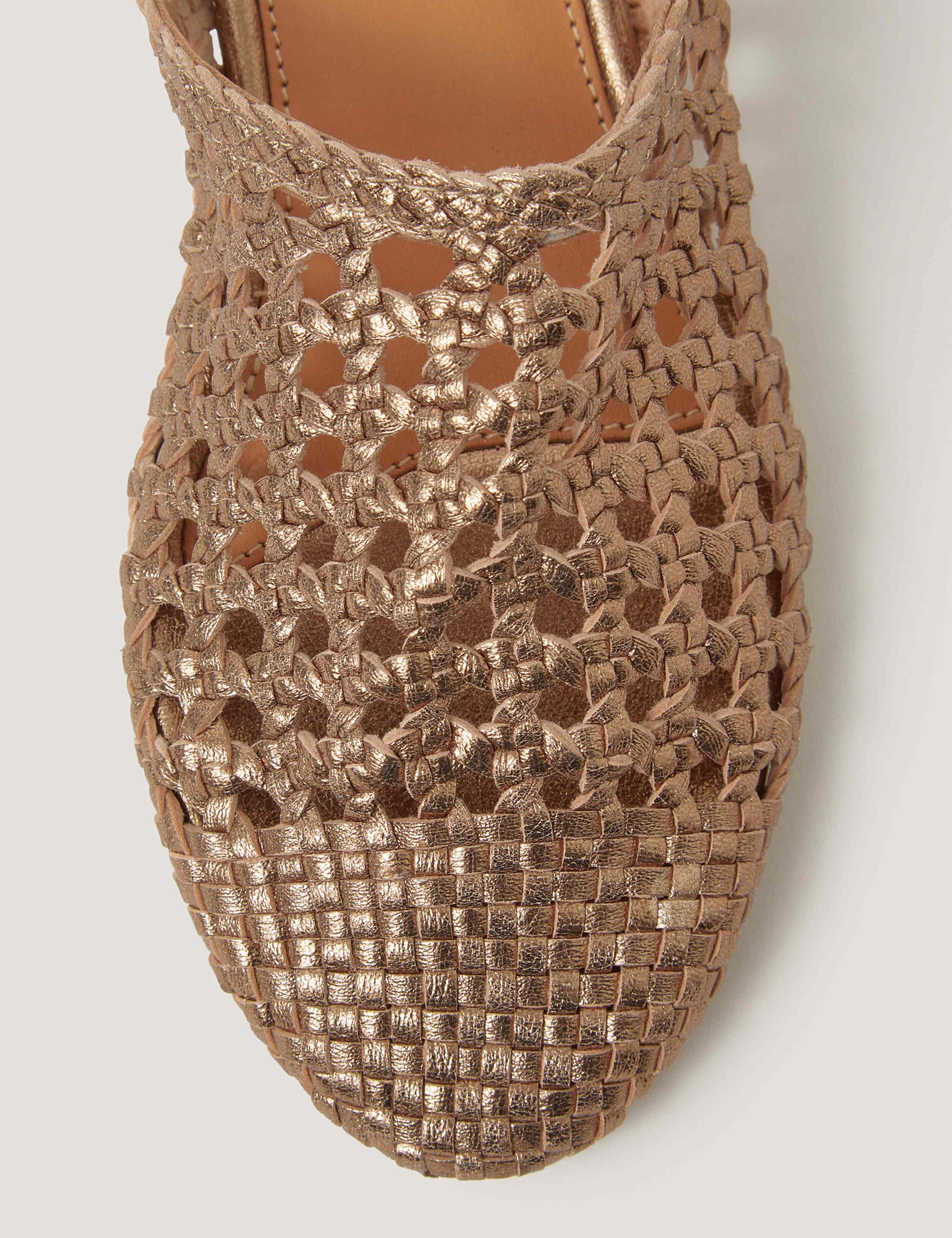 Leather Braided Mules 2 of 3