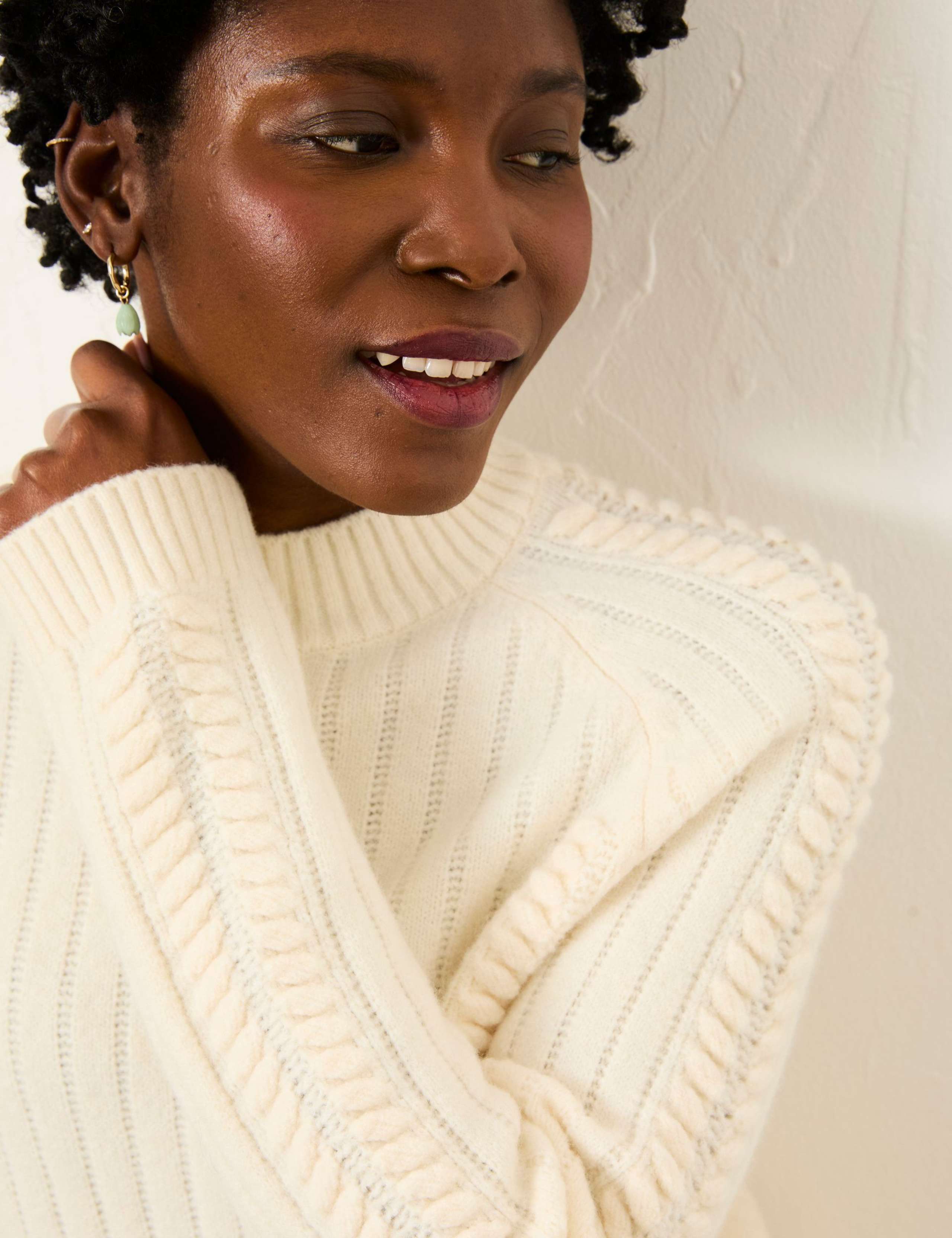 Wool Blend Ribbed Longline Jumper 4 of 5