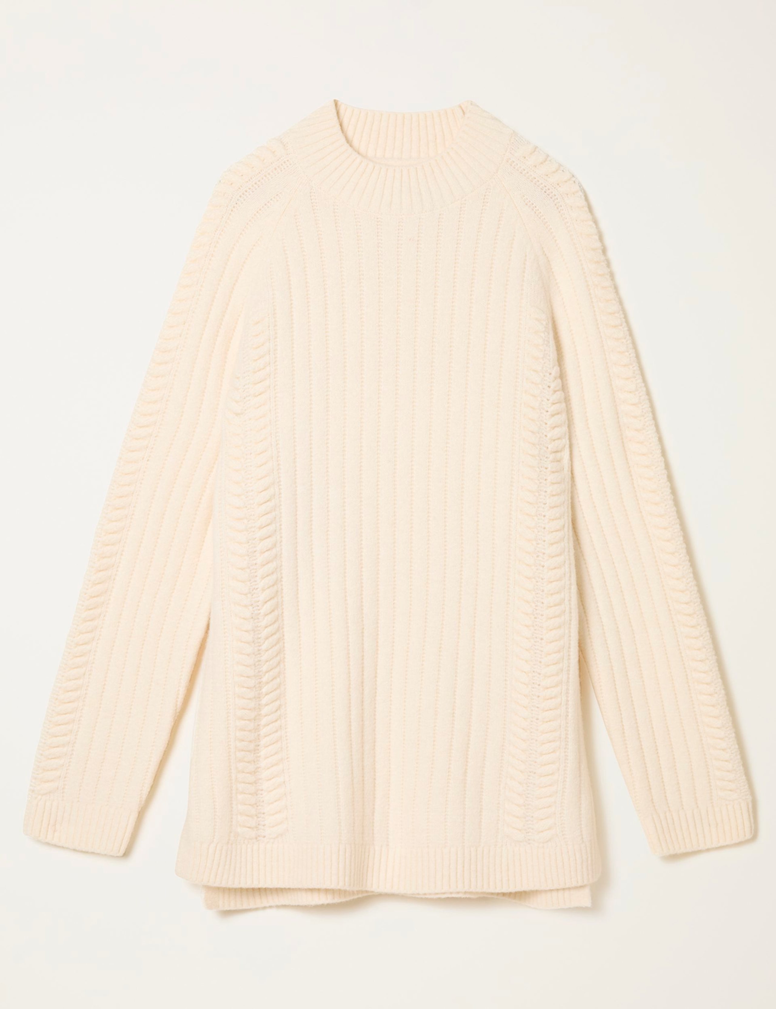 Wool Blend Ribbed Longline Jumper 2 of 5