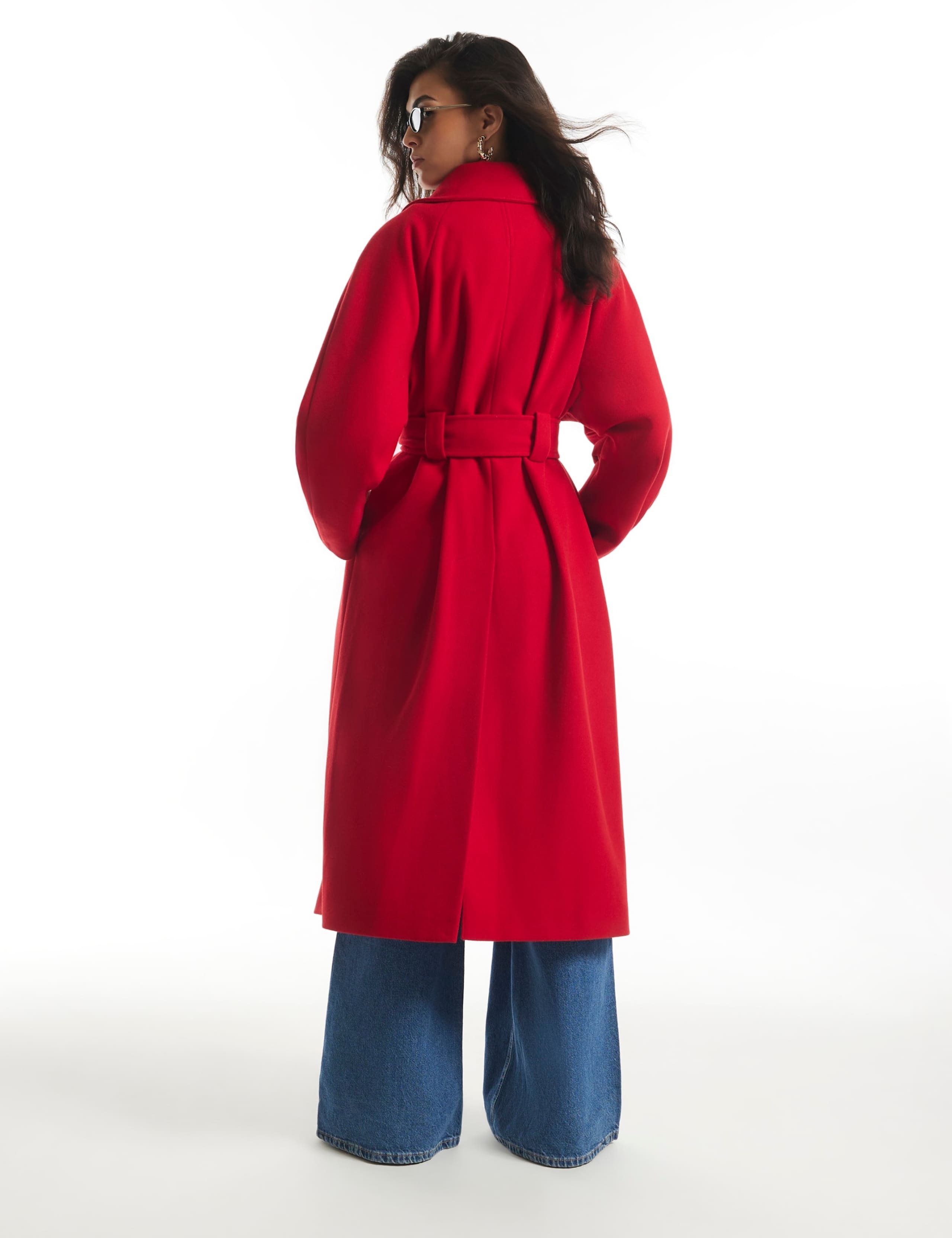 Funnel Neck Tailored Coat 6 of 6
