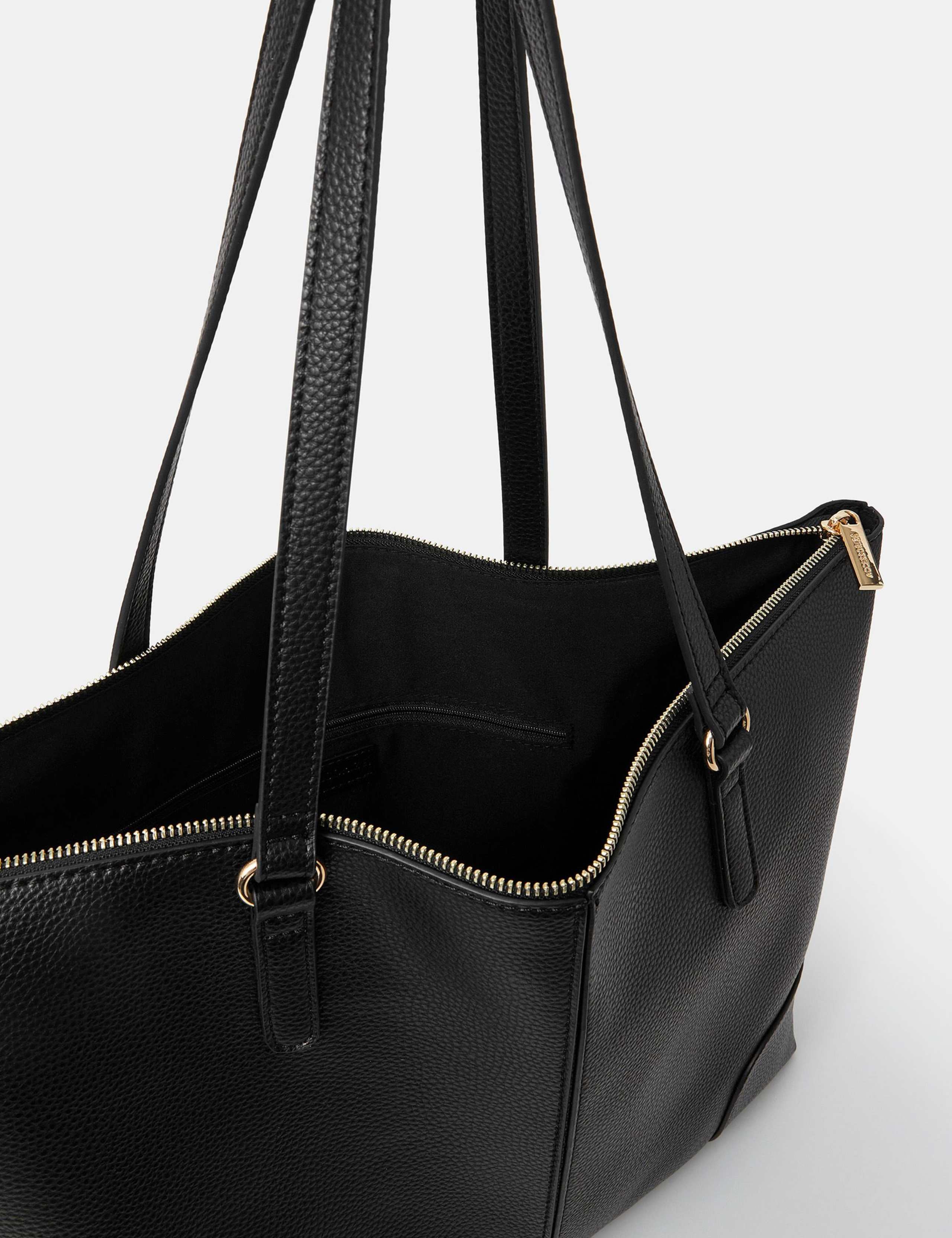 Faux Leather Tote Bag 3 of 4
