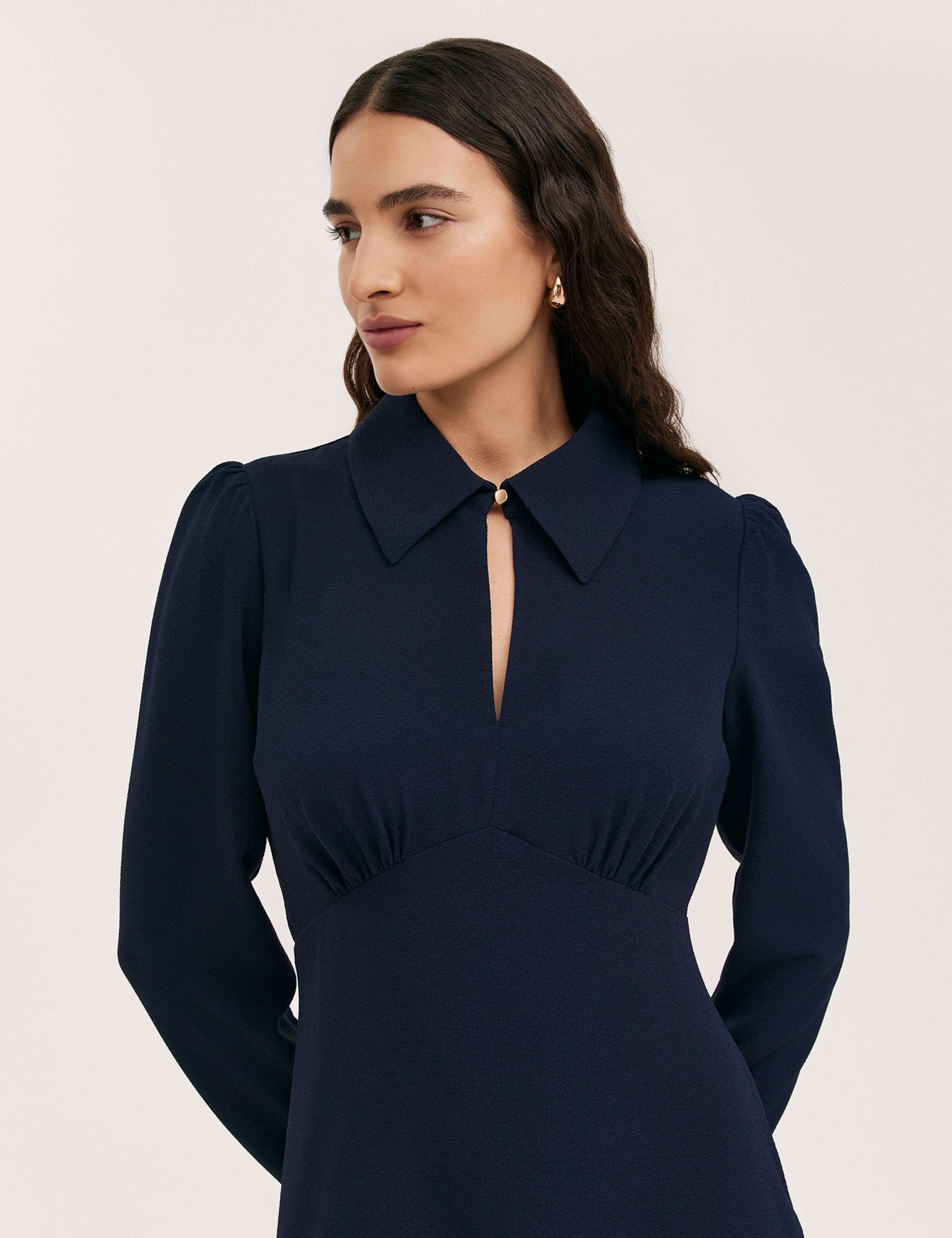 Collared Knee Length Skater Dress 5 of 5