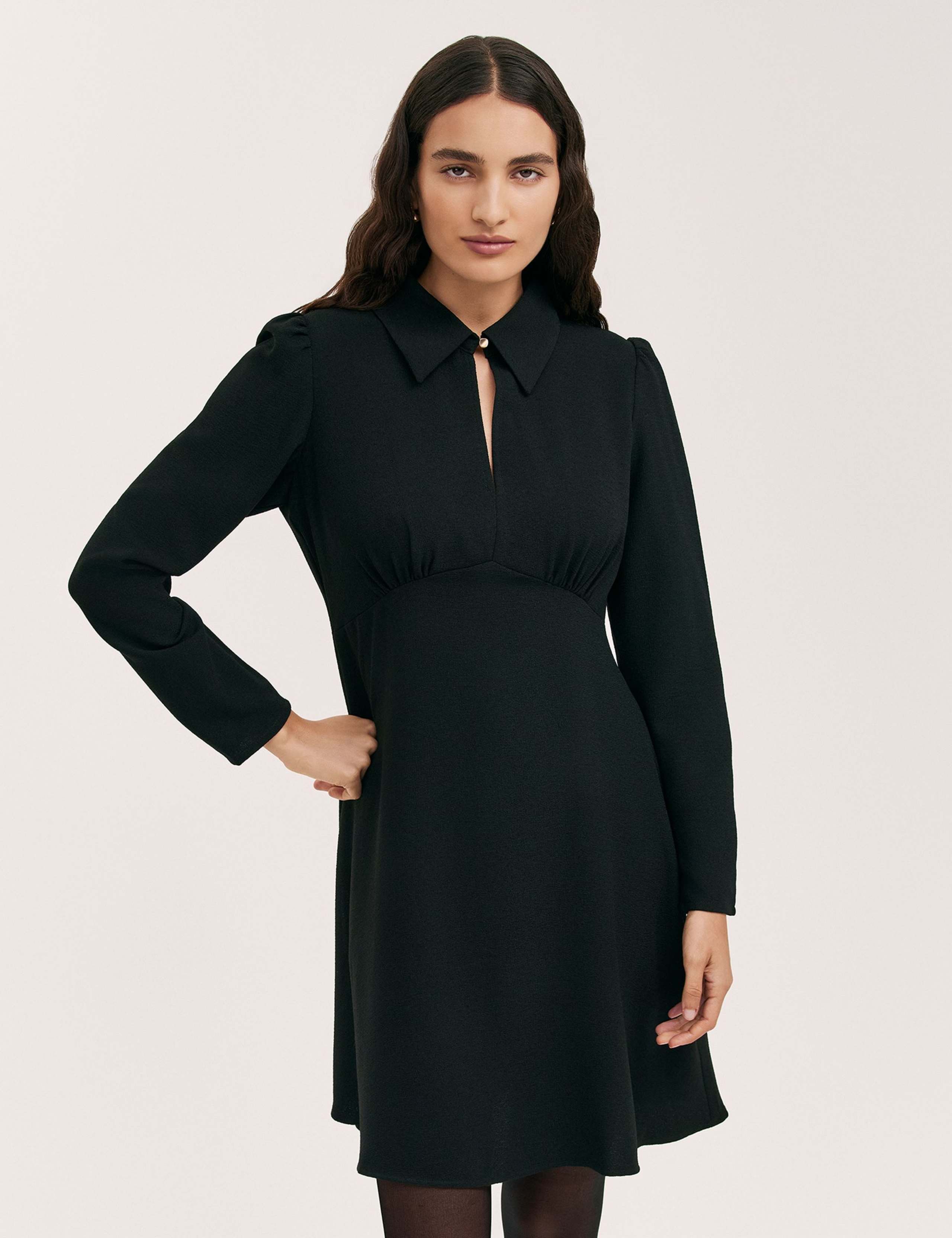 Collared Knee Length Skater Dress 4 of 5
