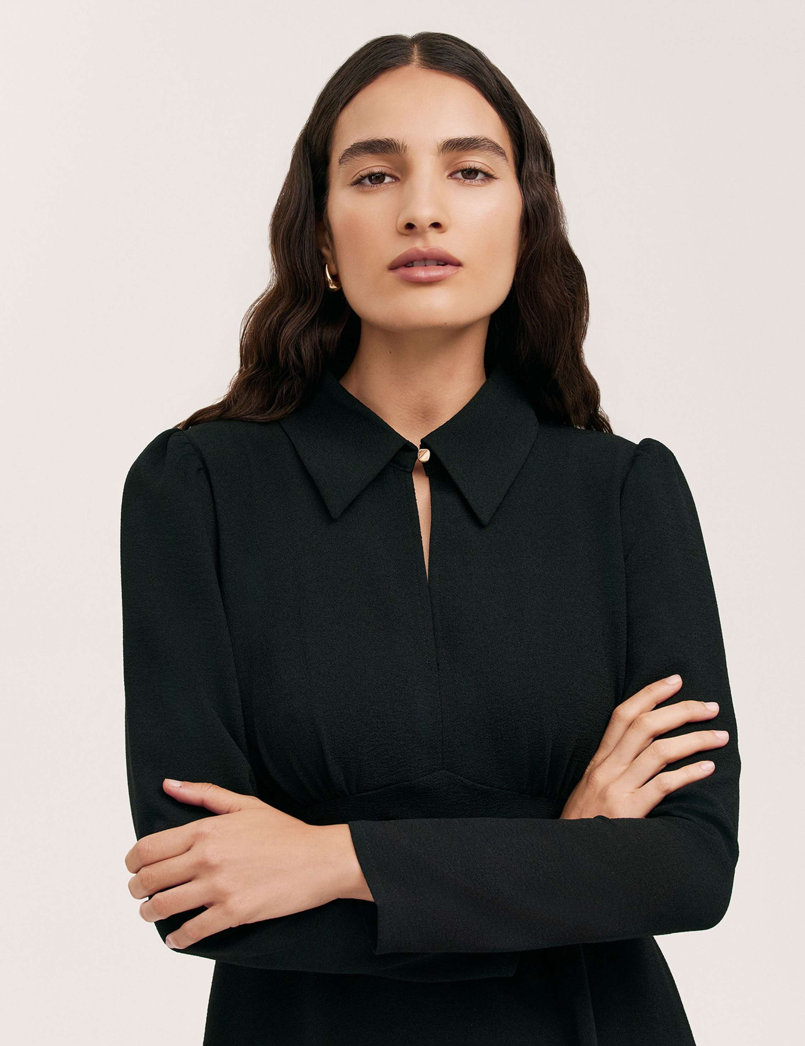 Collared Knee Length Skater Dress 5 of 5