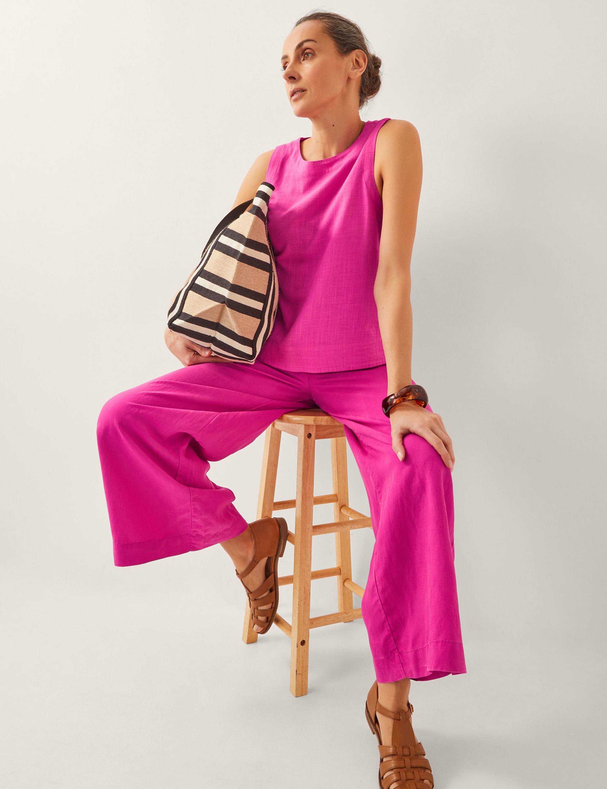 Lyocell Rich Straight Leg Trousers 4 of 5