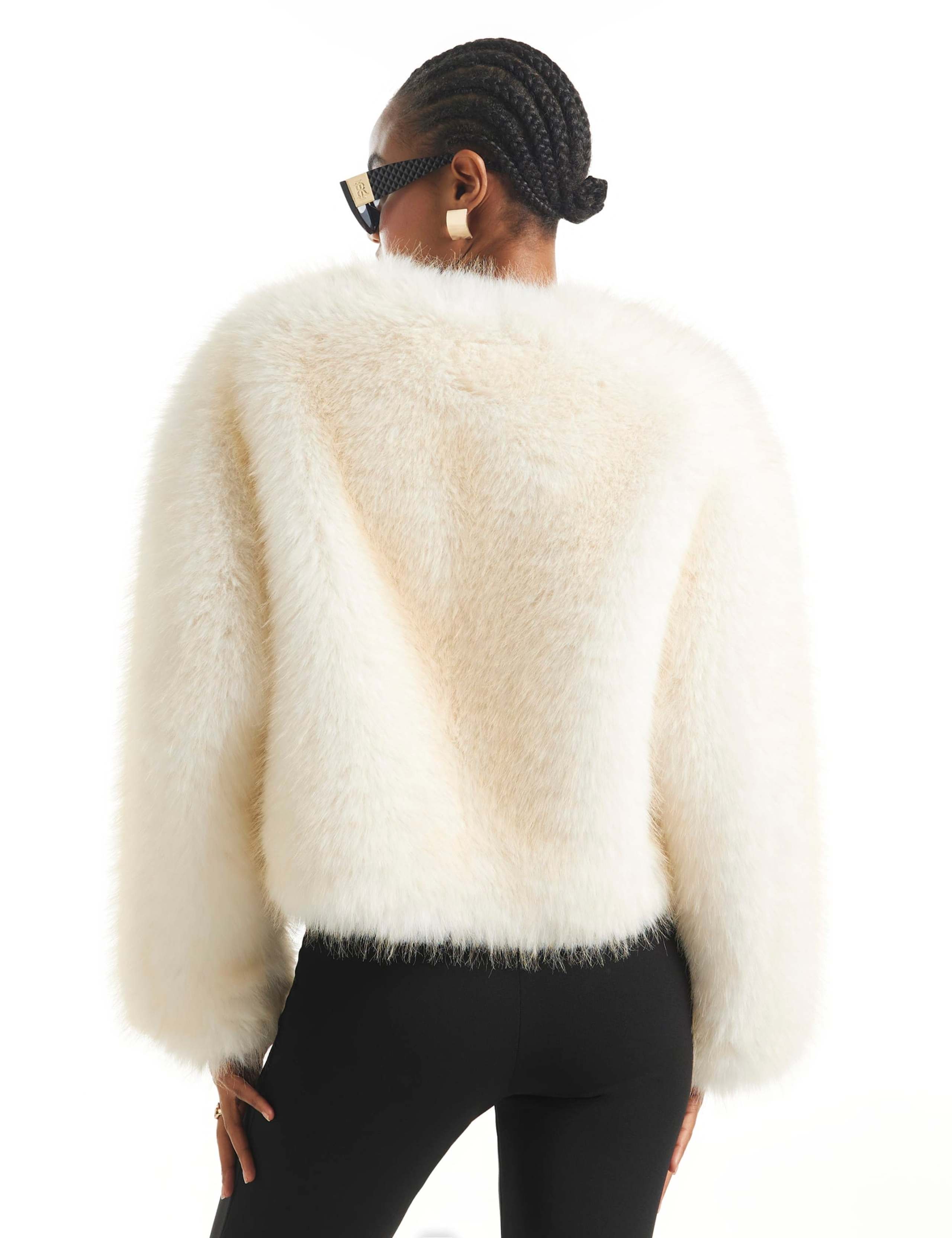 Faux Fur Textured Coat 4 of 6