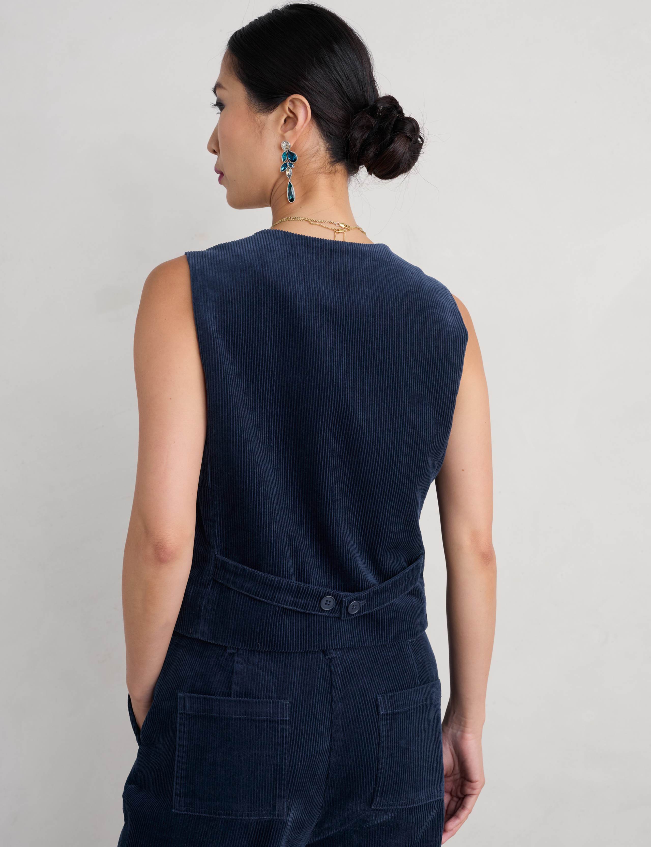 Cord Single Breasted Waistcoat 4 of 4