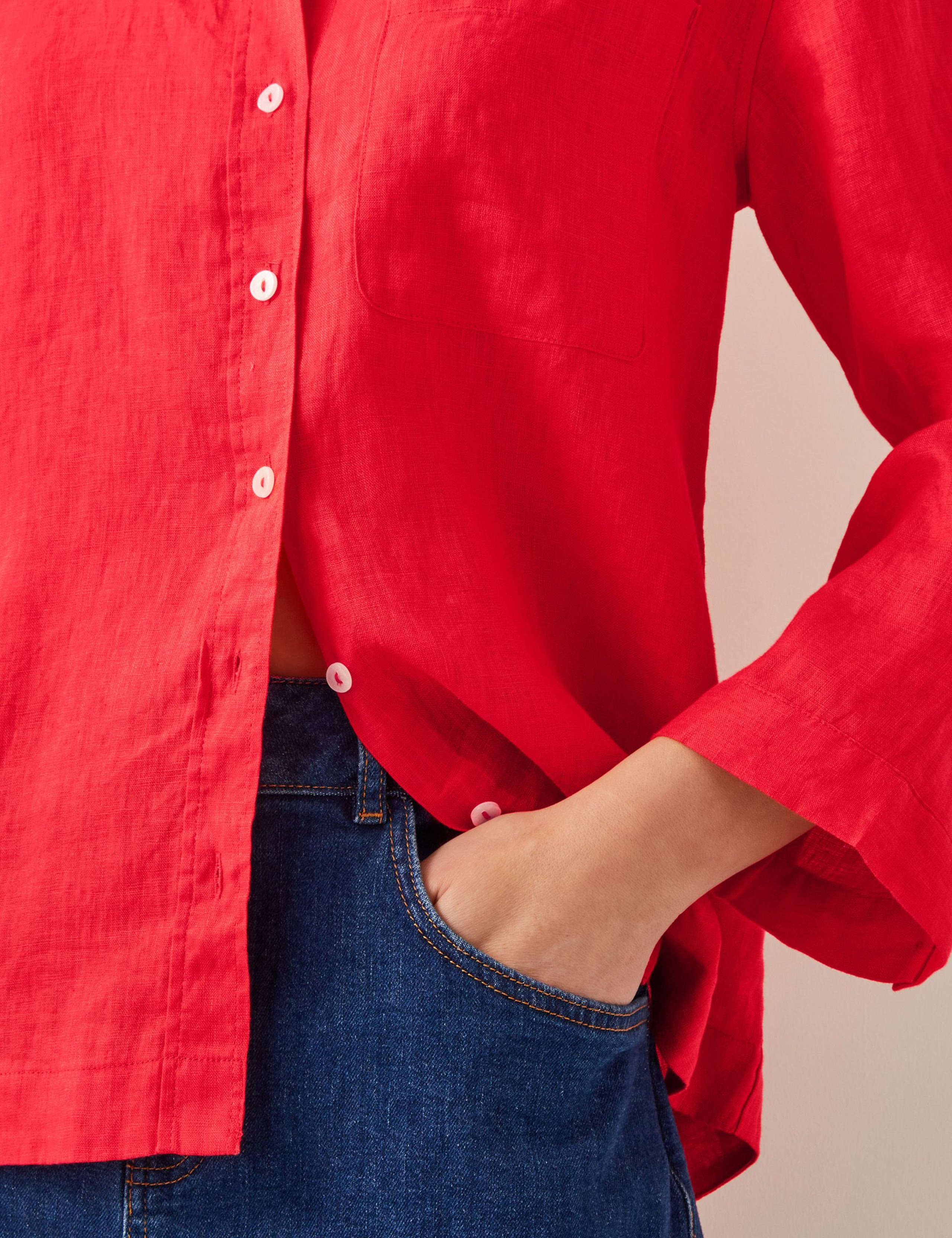 Pure Linen Collared Shirt 2 of 4