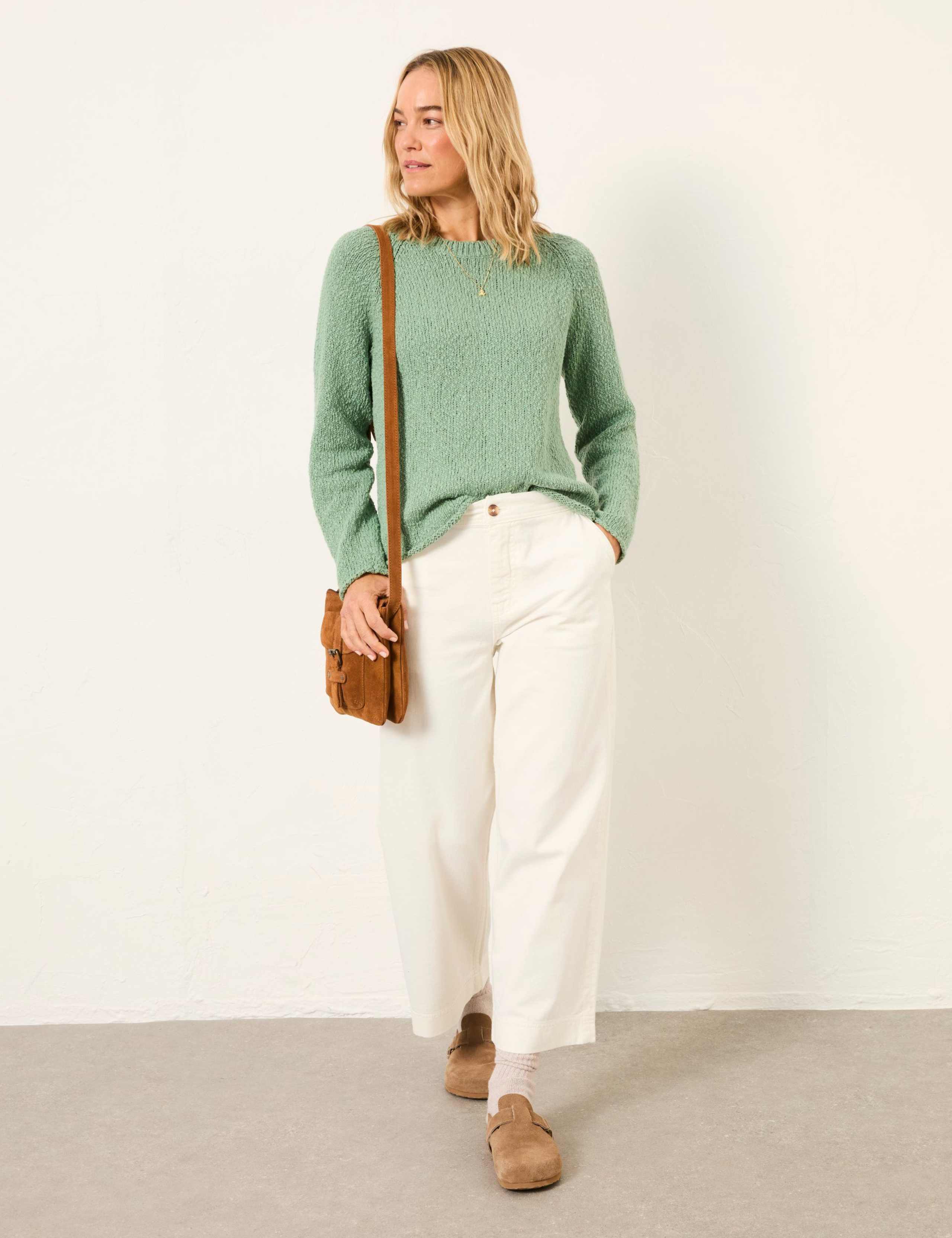 Cotton Rich Ribbed Jumper 1 of 5