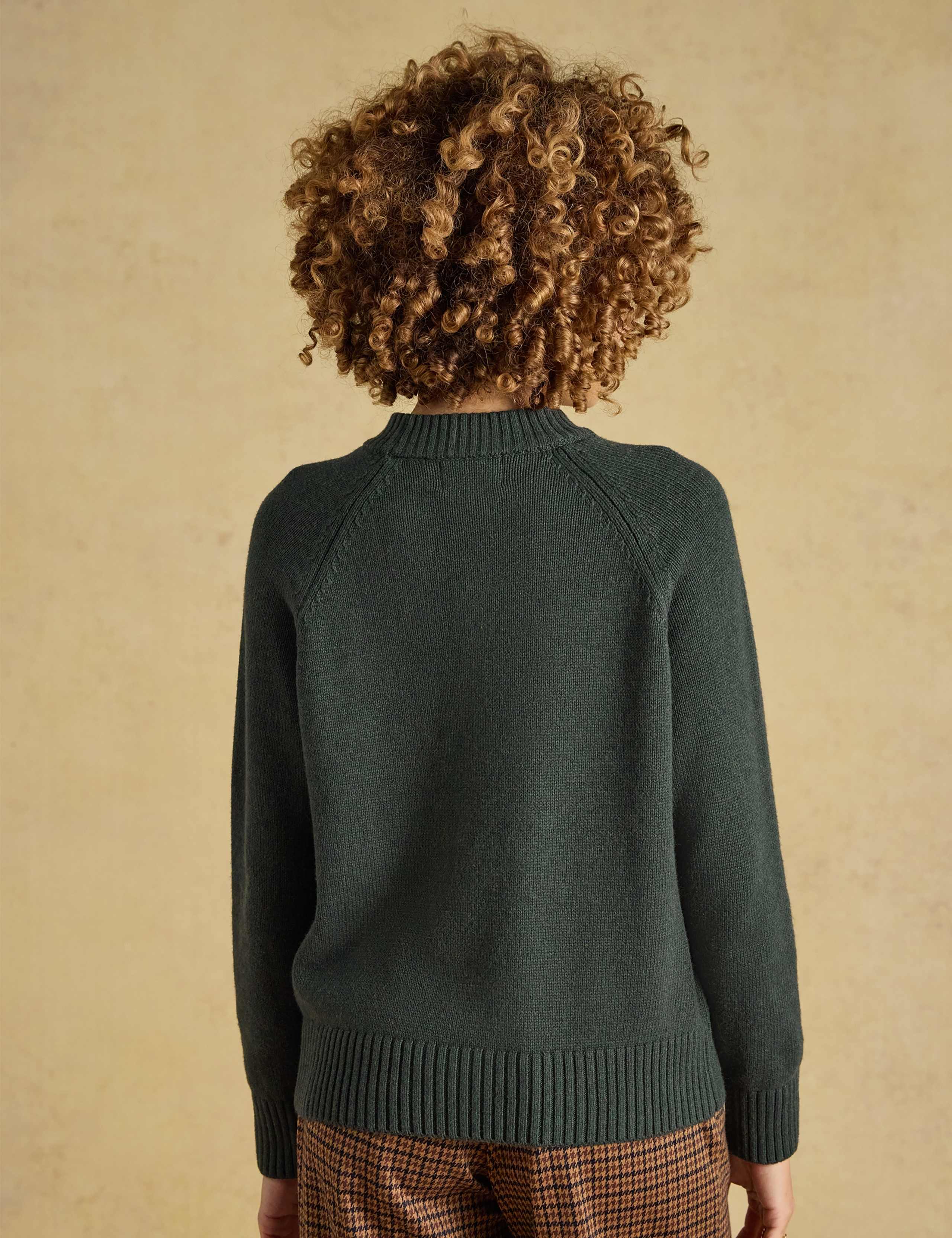 Cotton Rich Intarsia Jumper with Wool 3 of 8