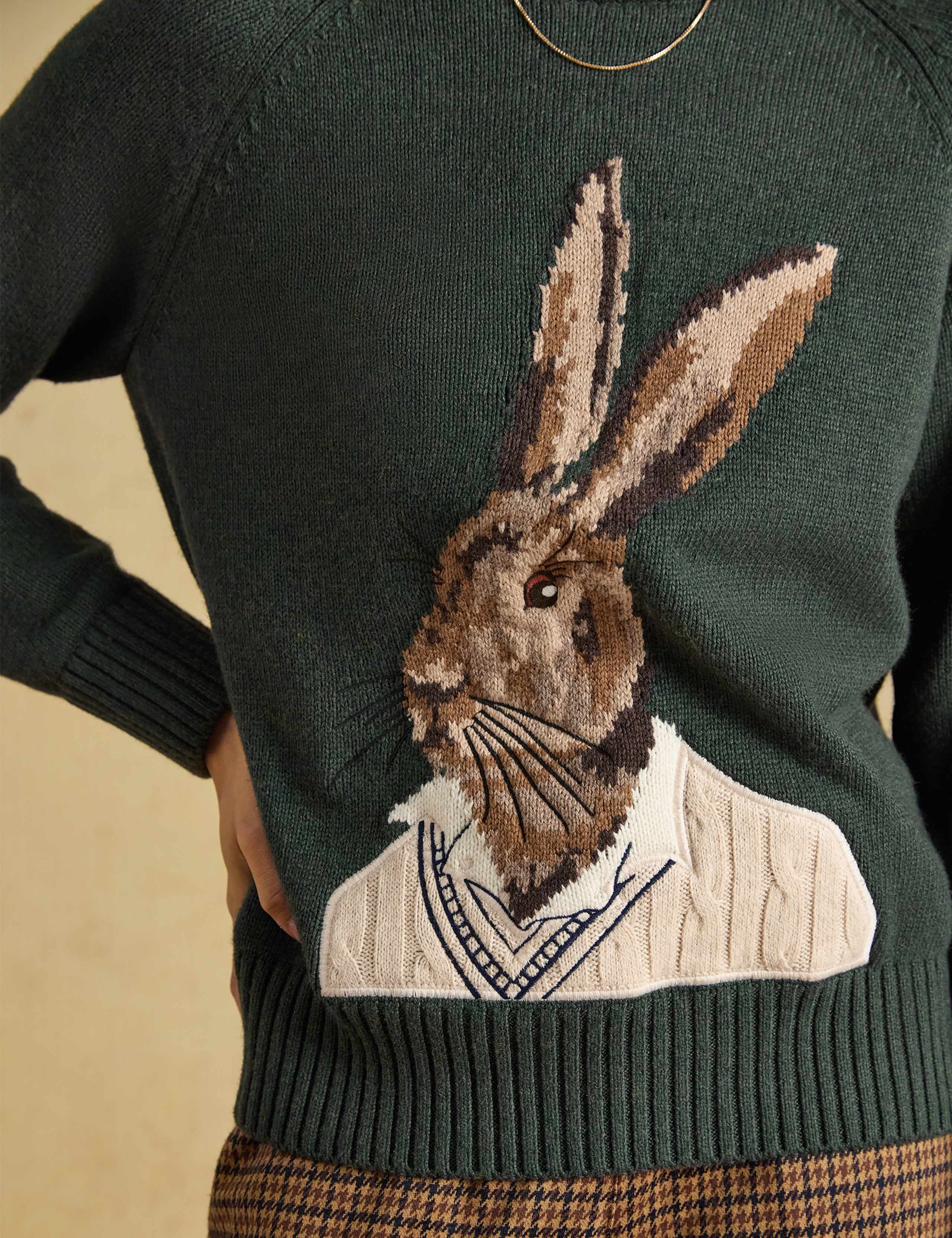 Cotton Rich Intarsia Jumper with Wool 5 of 8