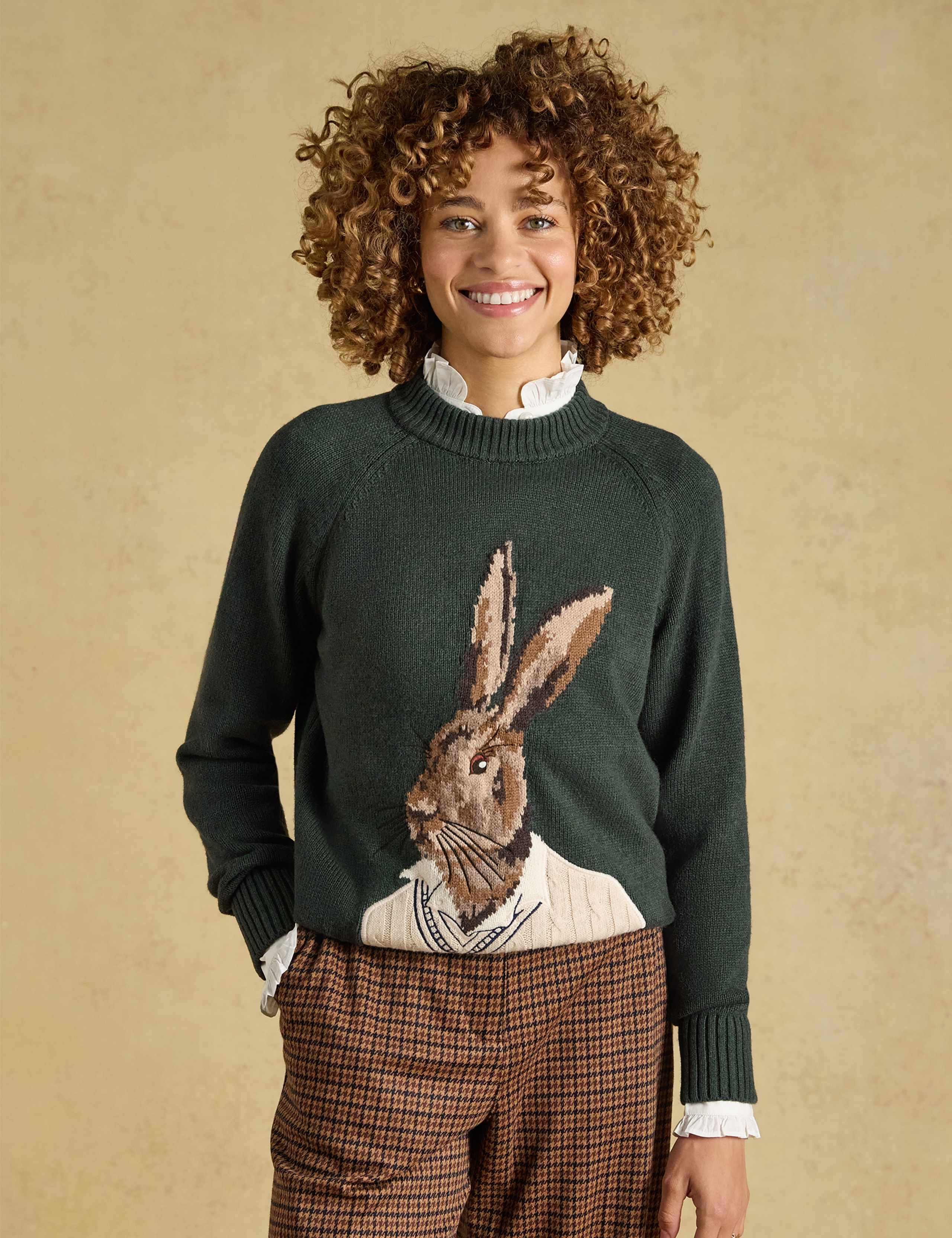 Cotton Rich Intarsia Jumper with Wool 7 of 8