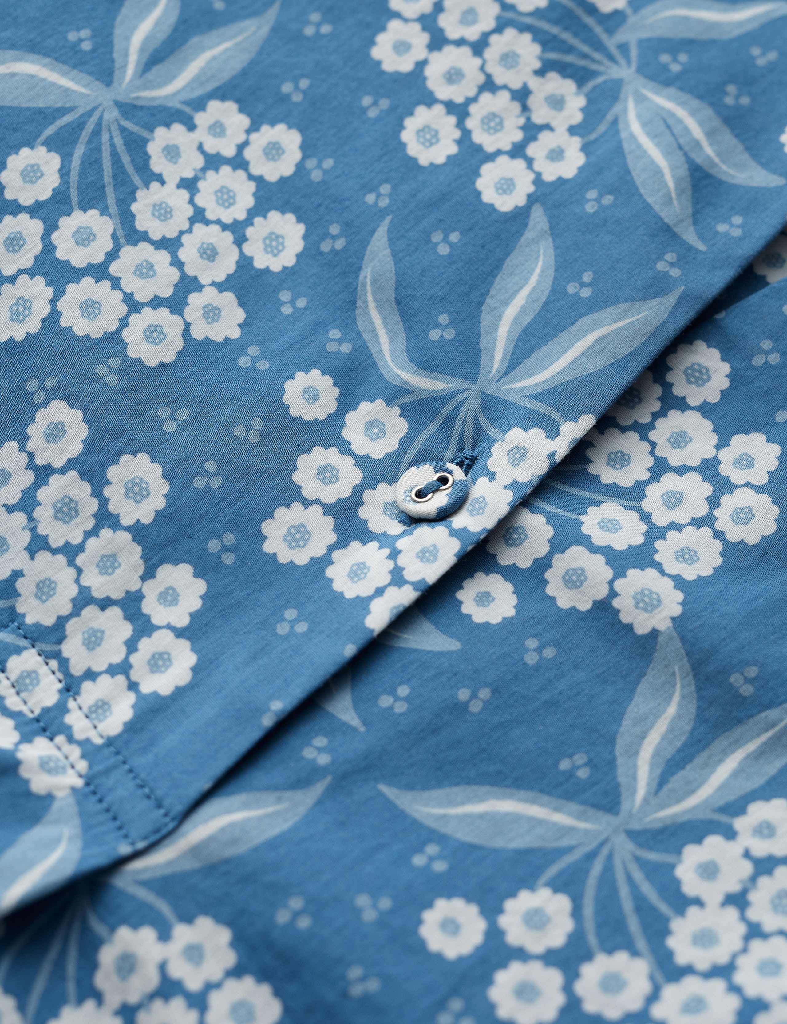 Organic Cotton Floral Notch Neck Top 5 of 5