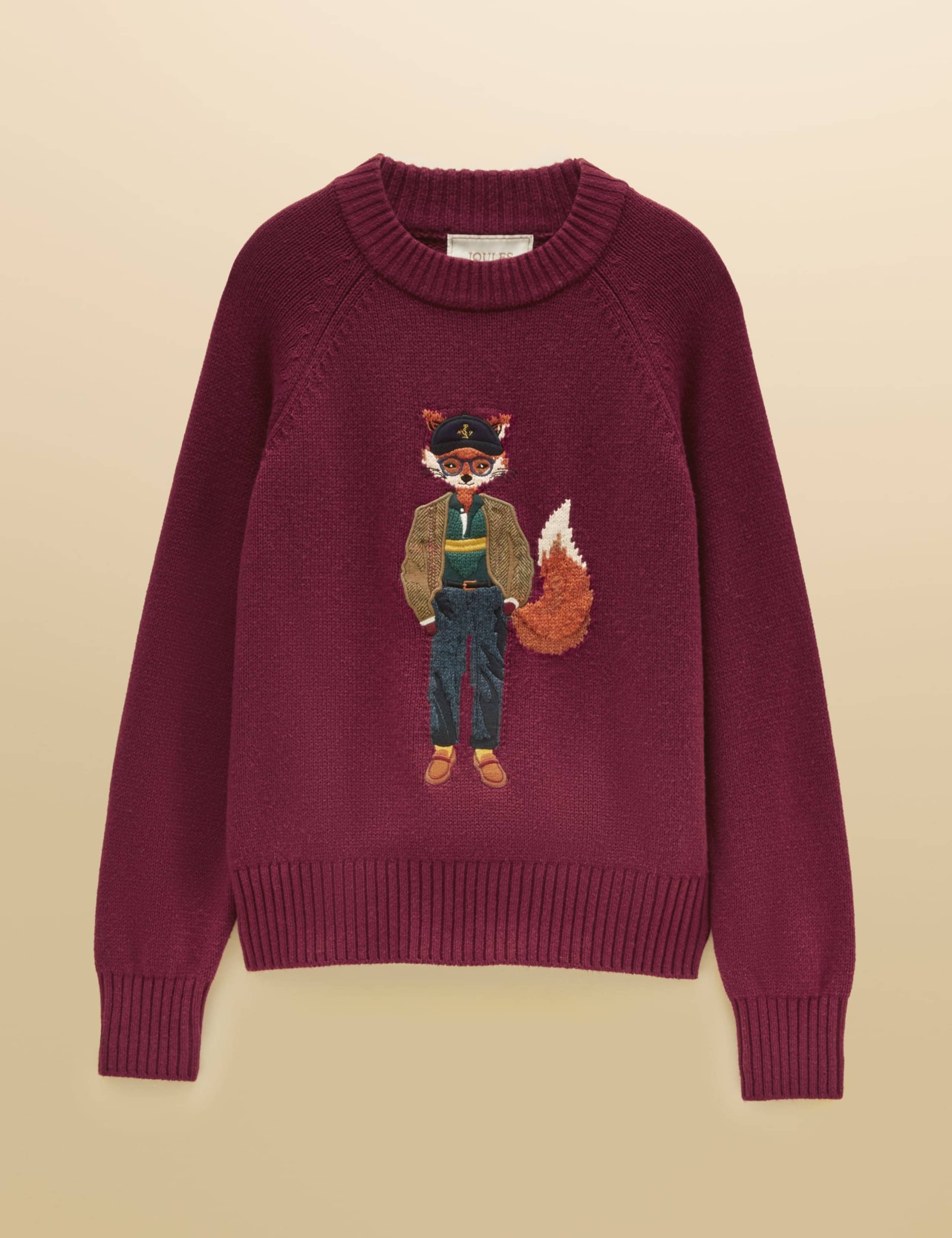 Cotton Rich Embroidered Jumper with Wool 6 of 8