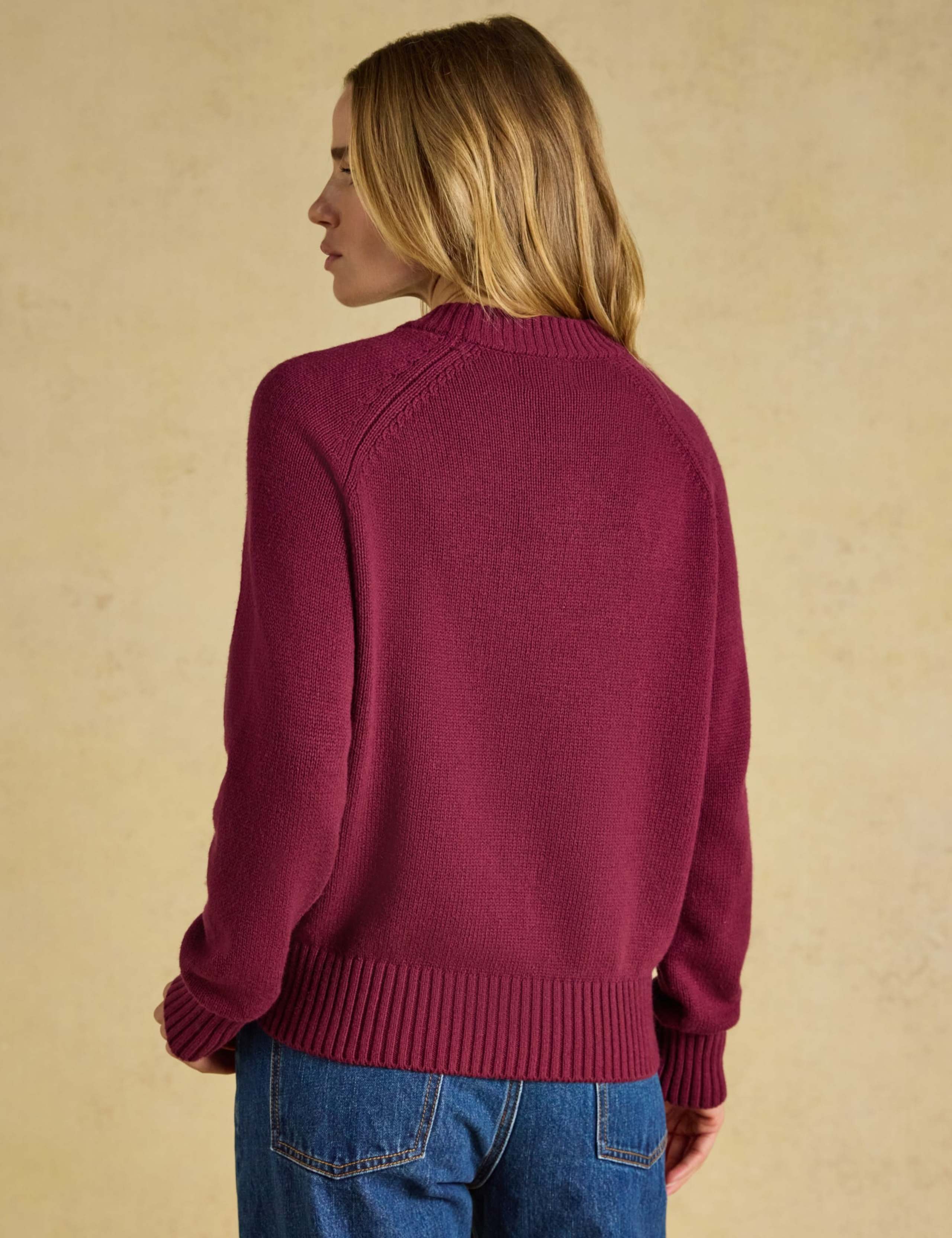 Cotton Rich Embroidered Jumper with Wool 7 of 8