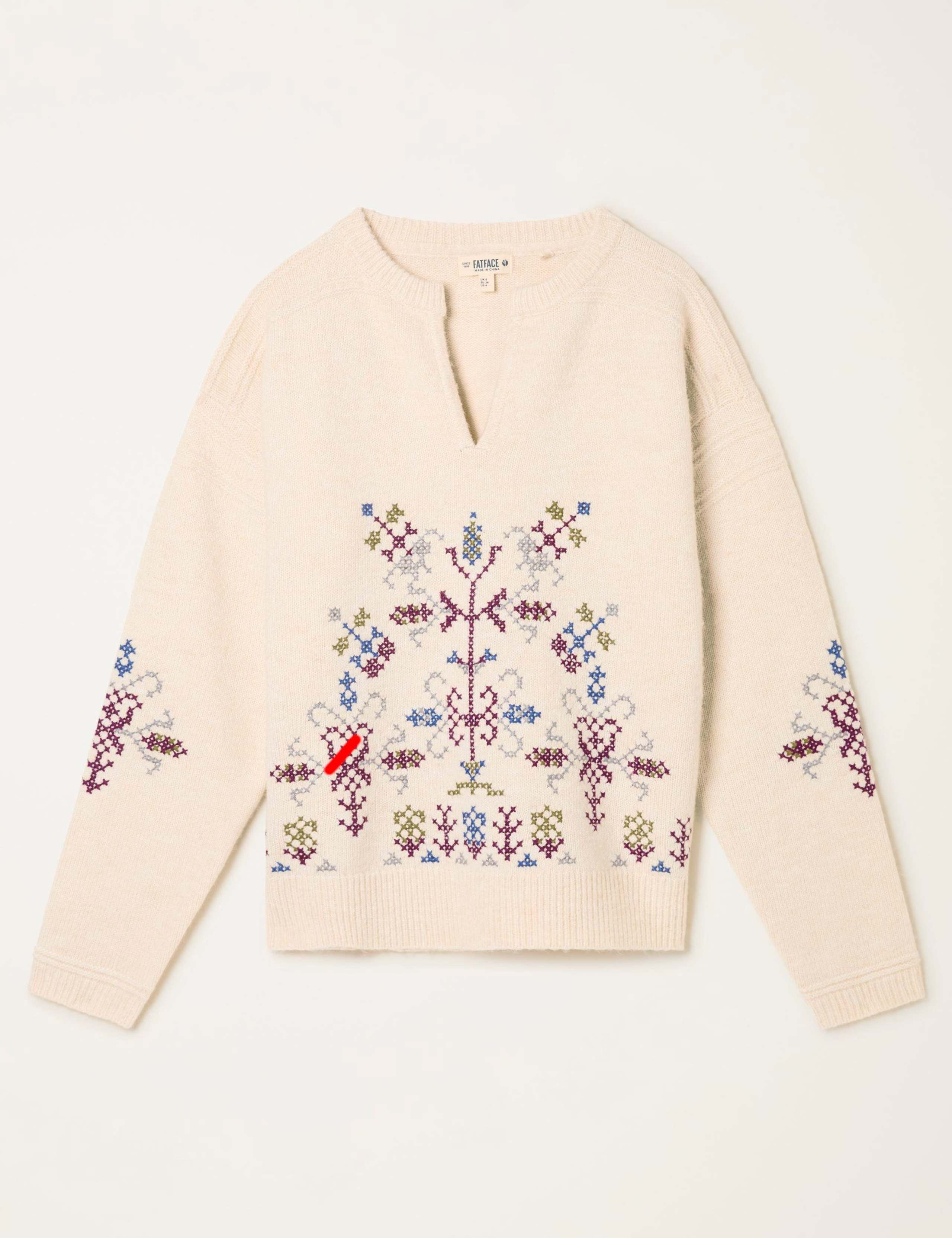 Floral Notch Neck Jumper 2 of 5