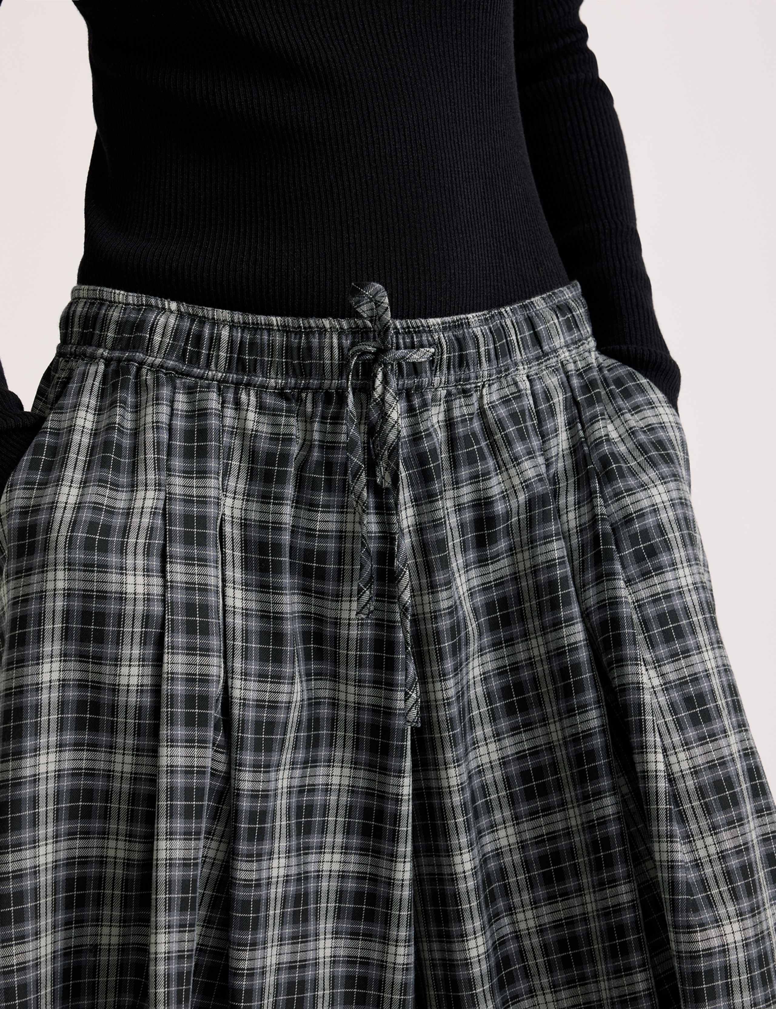 Checked Wide Leg Culottes 4 of 4