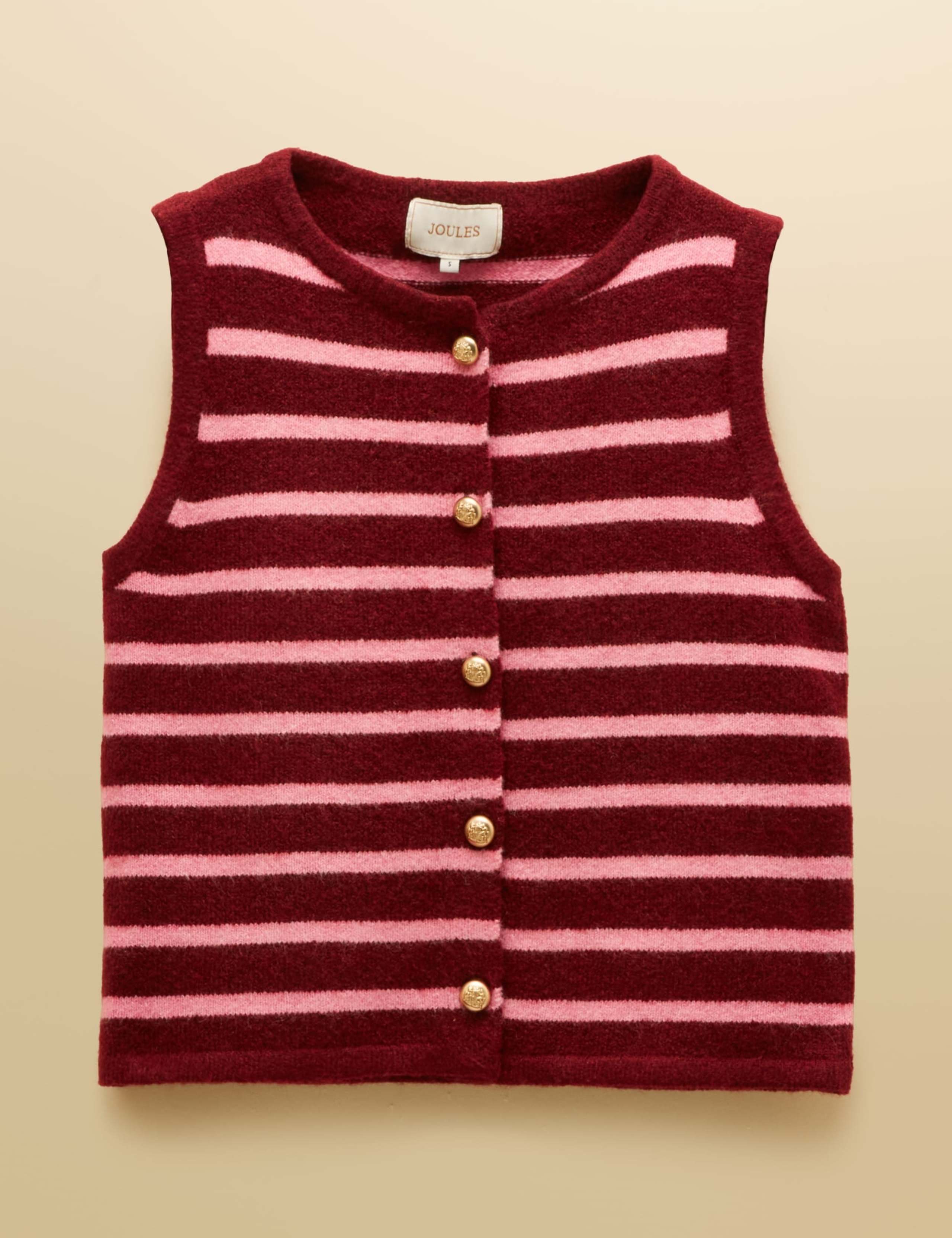 Textured Button Through Knitted Vest 3 of 7