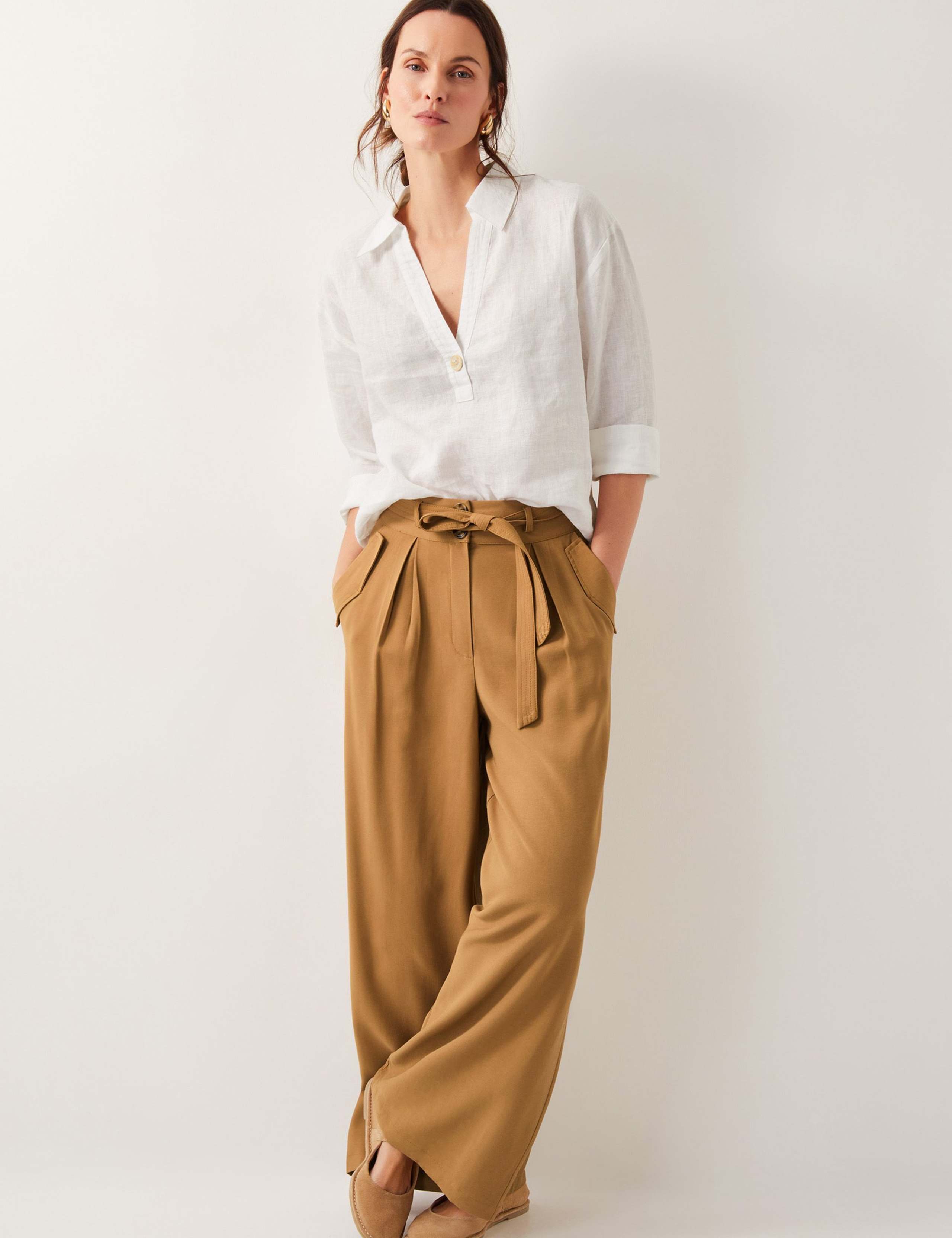 Belted Wide Leg Trousers 3 of 5