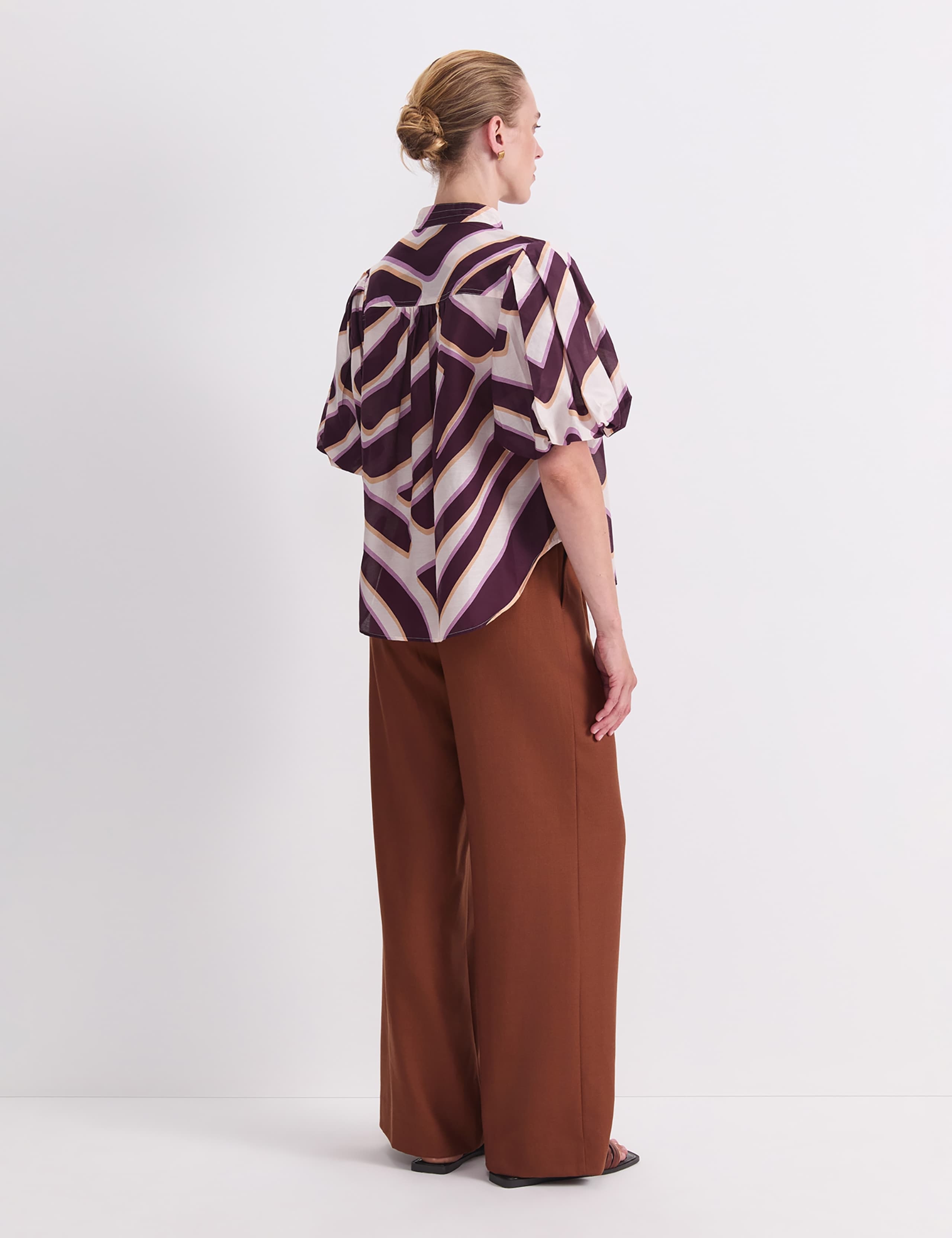 Cotton Rick Colour Block Collared Blouse 5 of 6