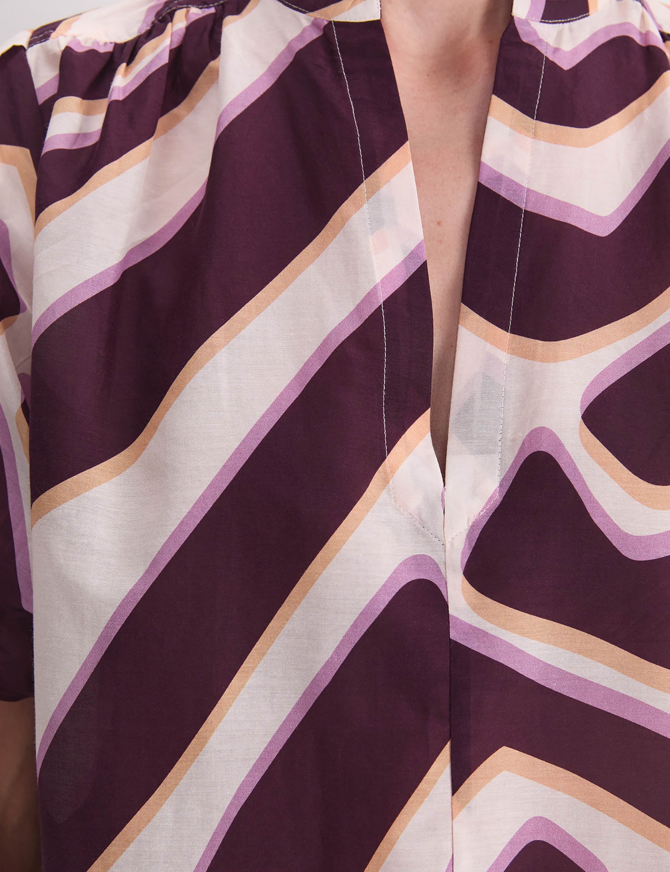 Cotton Rick Colour Block Collared Blouse 6 of 6