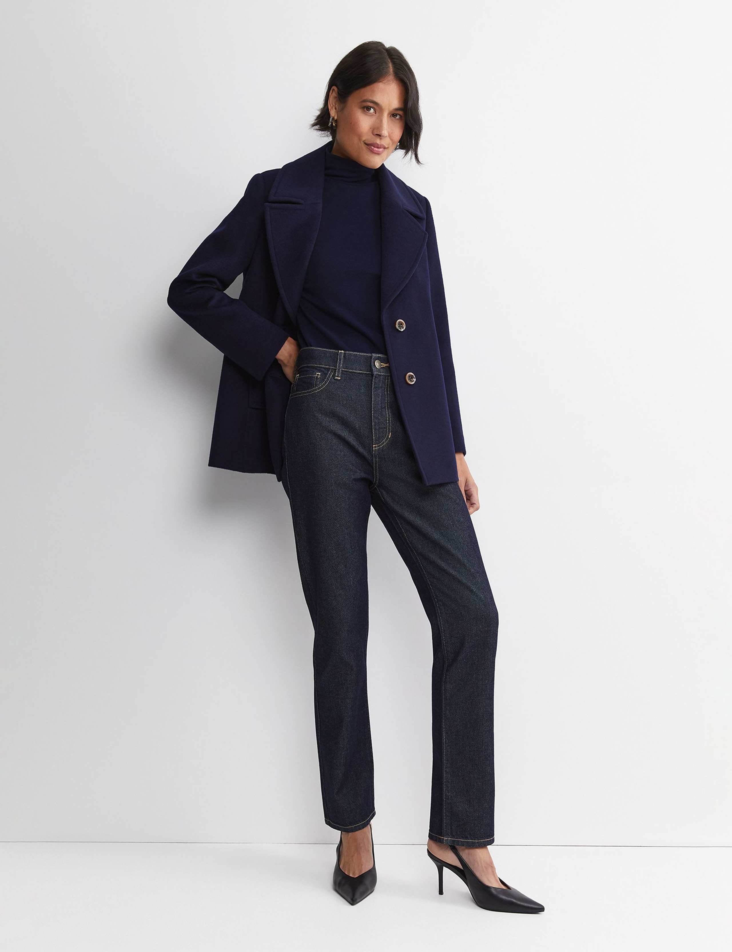 Pure Merino Wool Funnel Neck Top 4 of 6