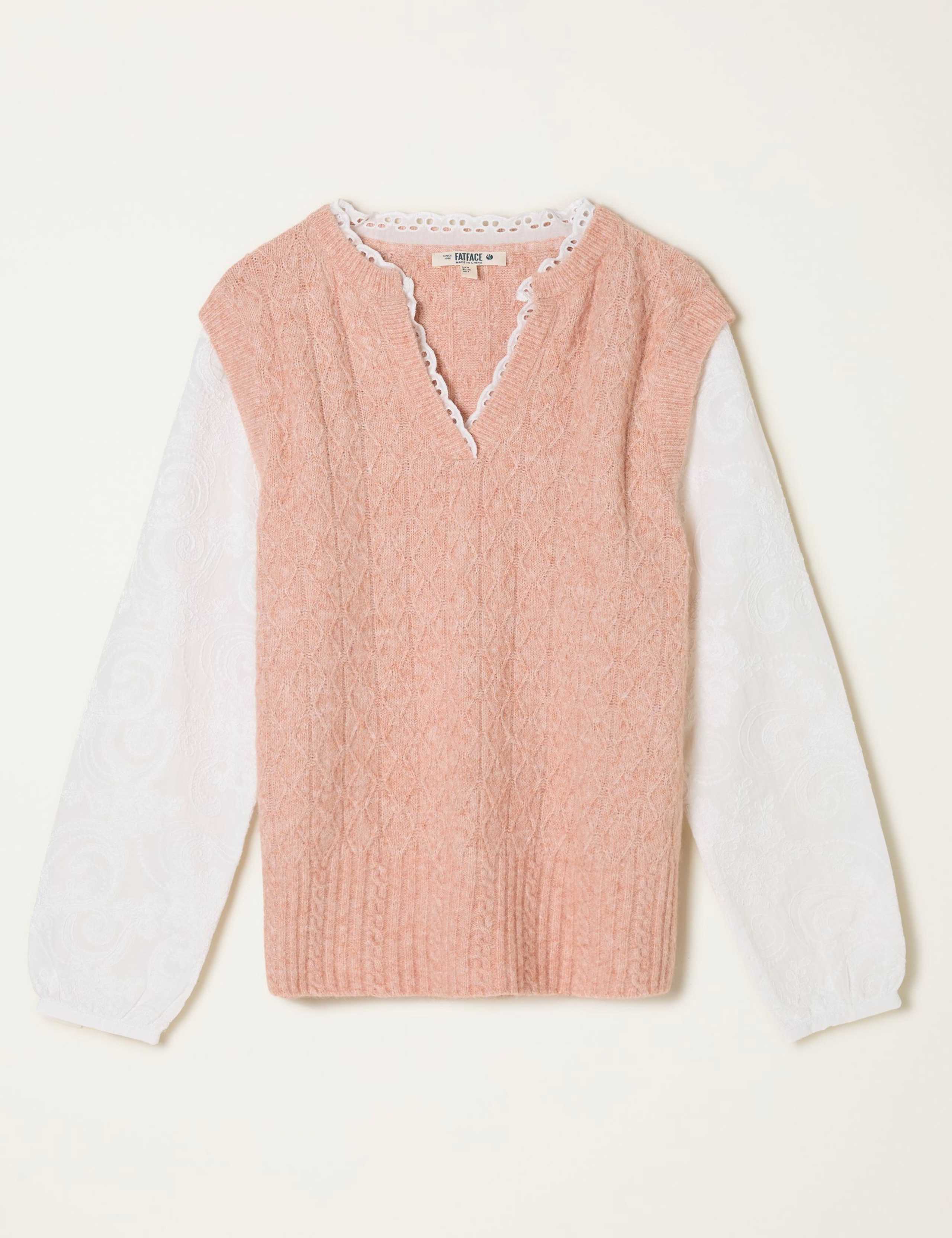 Ribbed Notch Neck Jumper 2 of 6