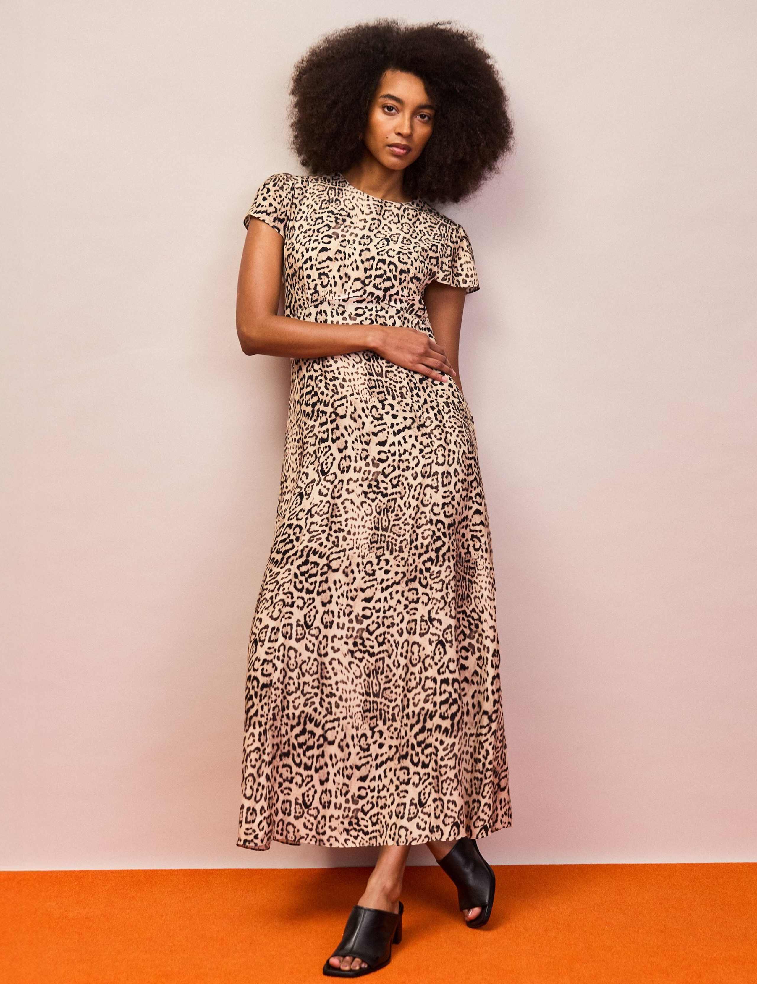 Leopard Print Midaxi Waisted Dress 2 of 4