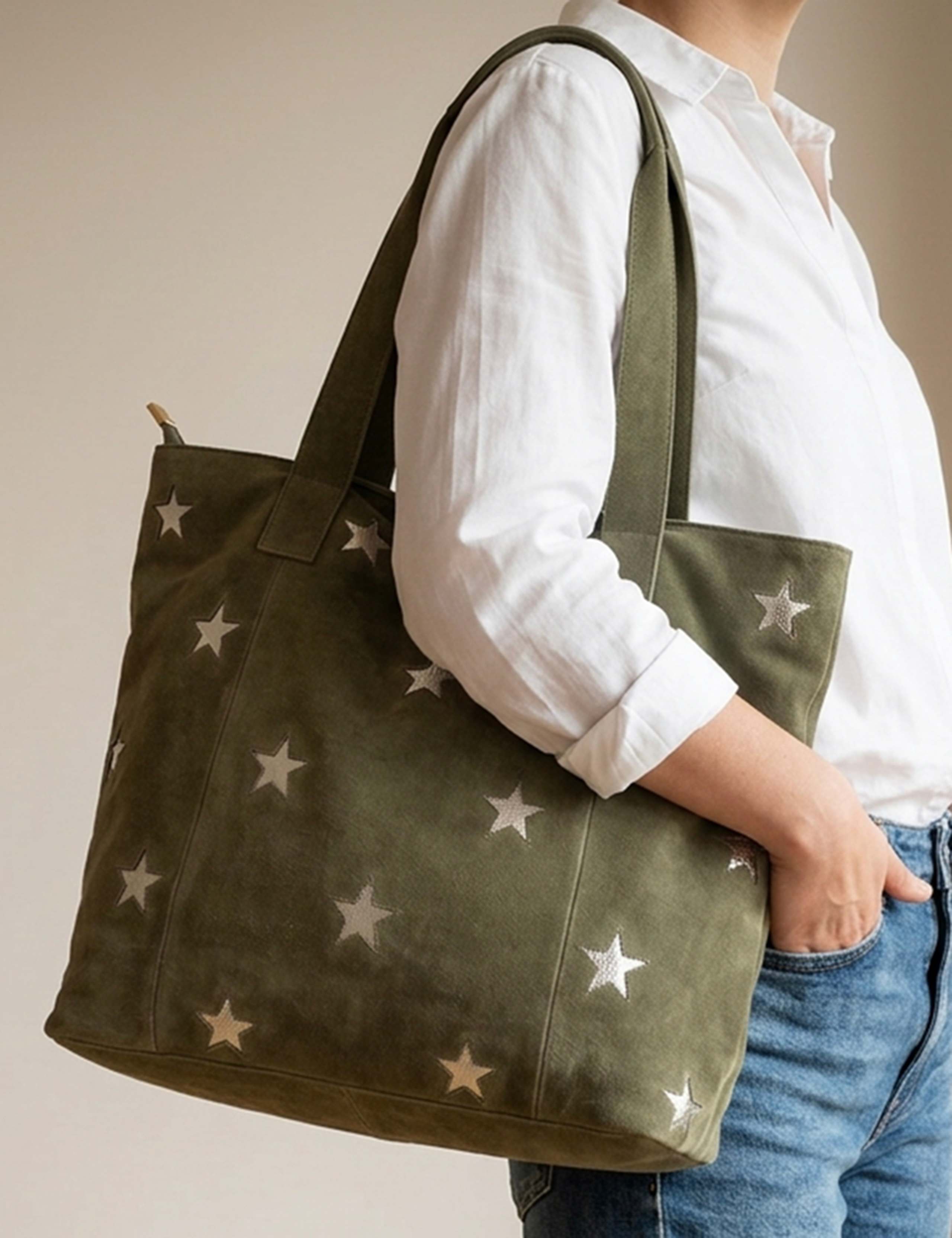 Leather Twin Strap Tote Bag 1 of 6