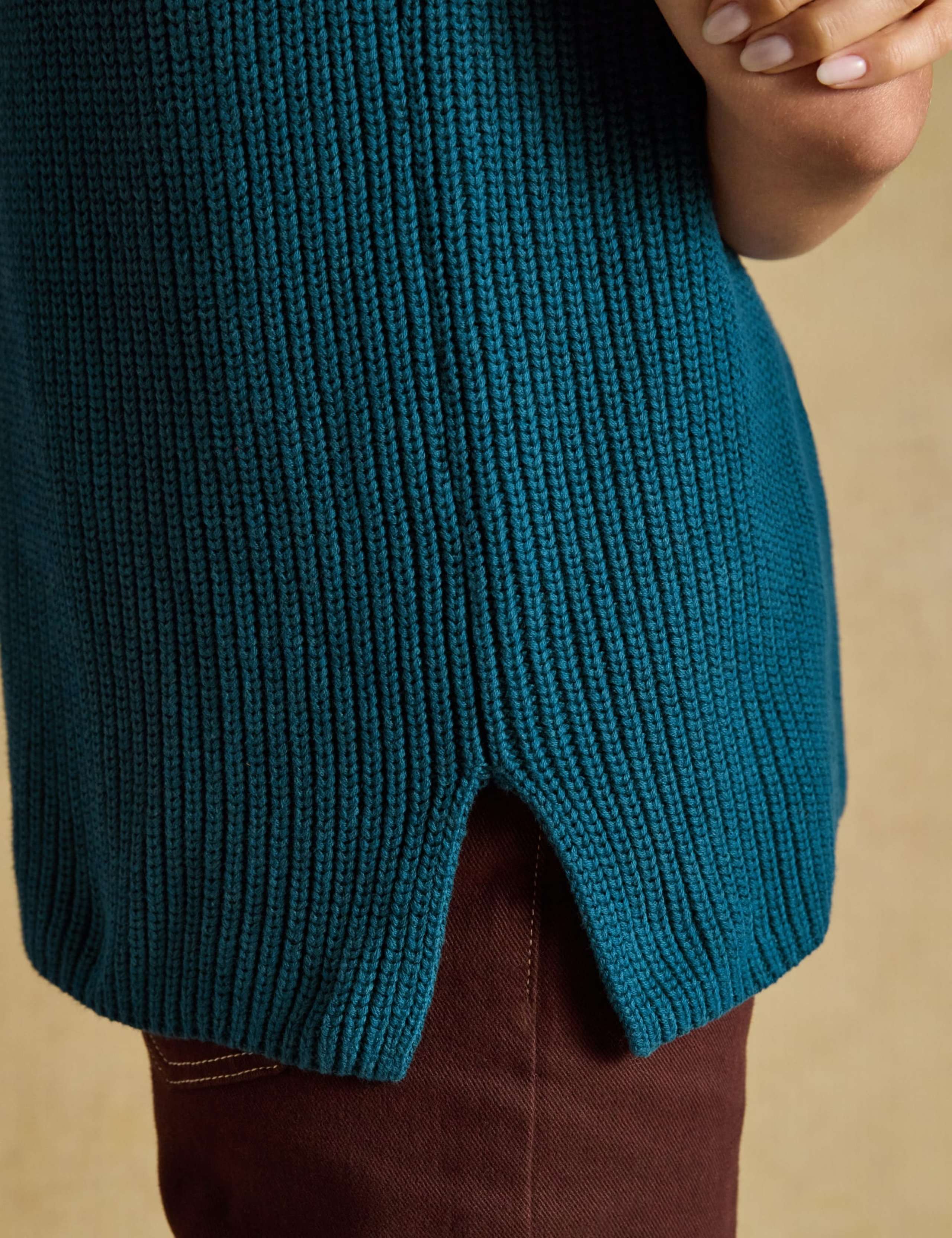 Pure Cotton Ribbed Knitted Vest 2 of 6