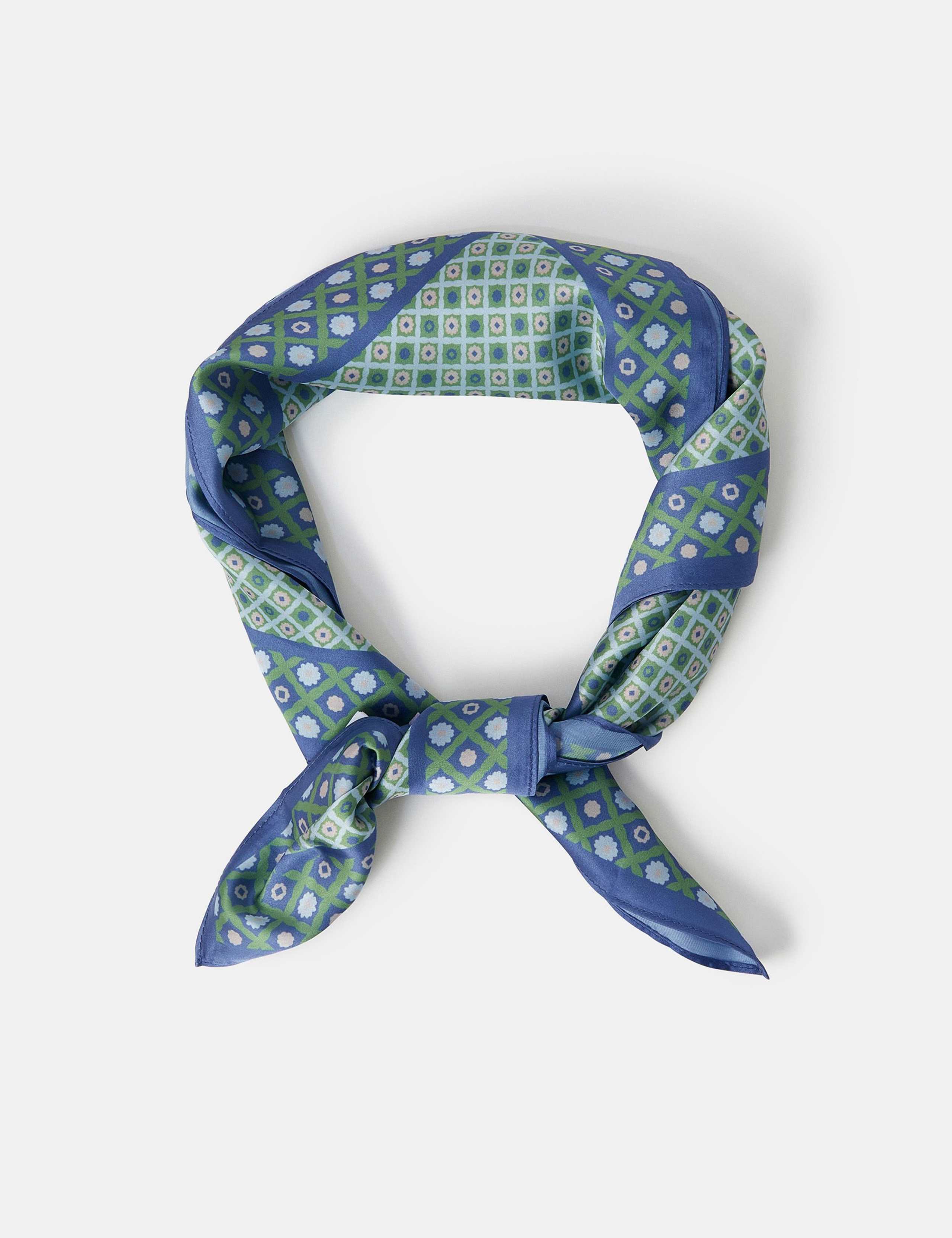 Satin Geometric Square Scarf 2 of 3