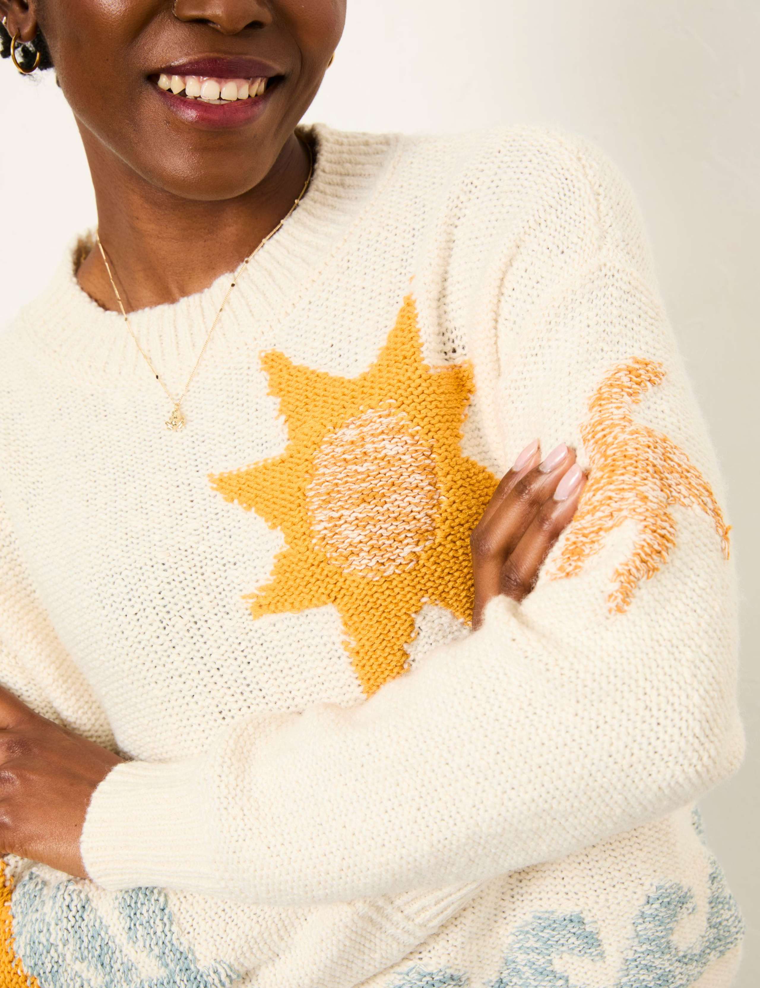 Cotton Rich Patterned Jumper 6 of 6